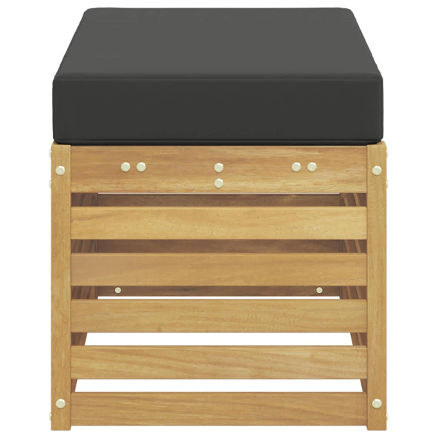 Buitenstoolbank Wit 80 x 43 x 45 cm Massief Acaciahout is nu te koop bij PeponiXL, paradijselijk wonen!