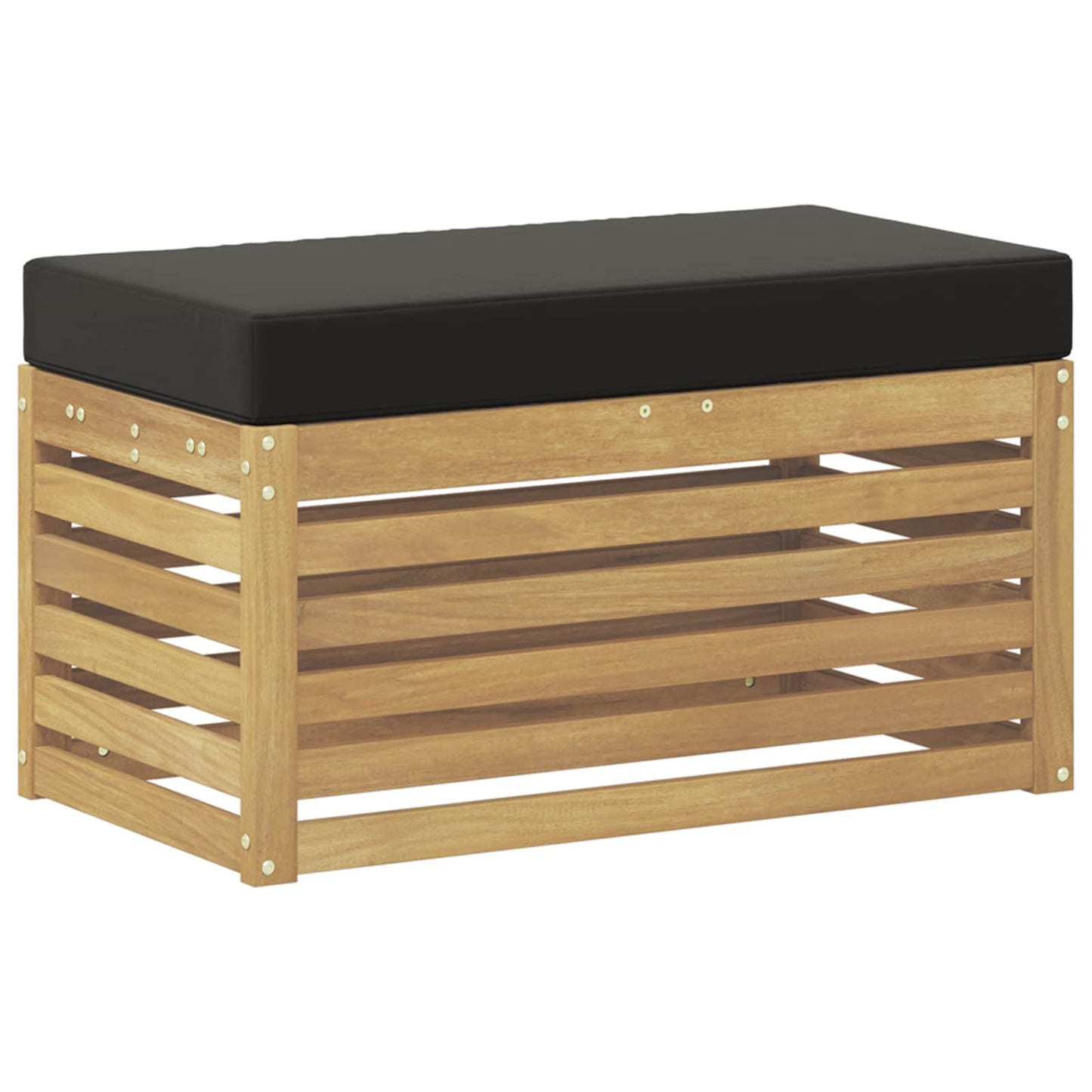 Buitenstoolbank Wit 80 x 43 x 45 cm Massief Acaciahout is nu te koop bij PeponiXL, paradijselijk wonen!