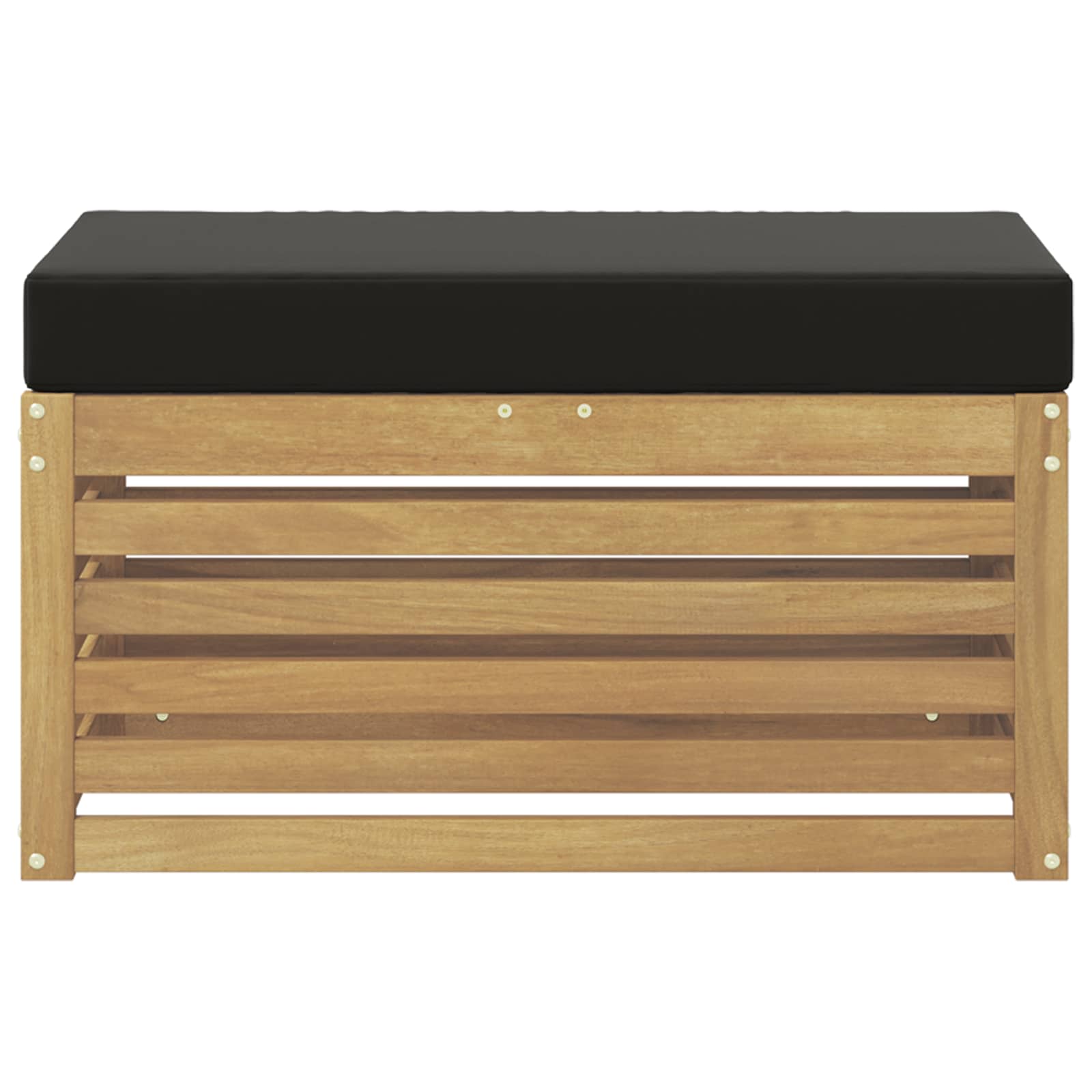 Buitenstoolbank Wit 80 x 43 x 45 cm Massief Acaciahout is nu te koop bij PeponiXL, paradijselijk wonen!