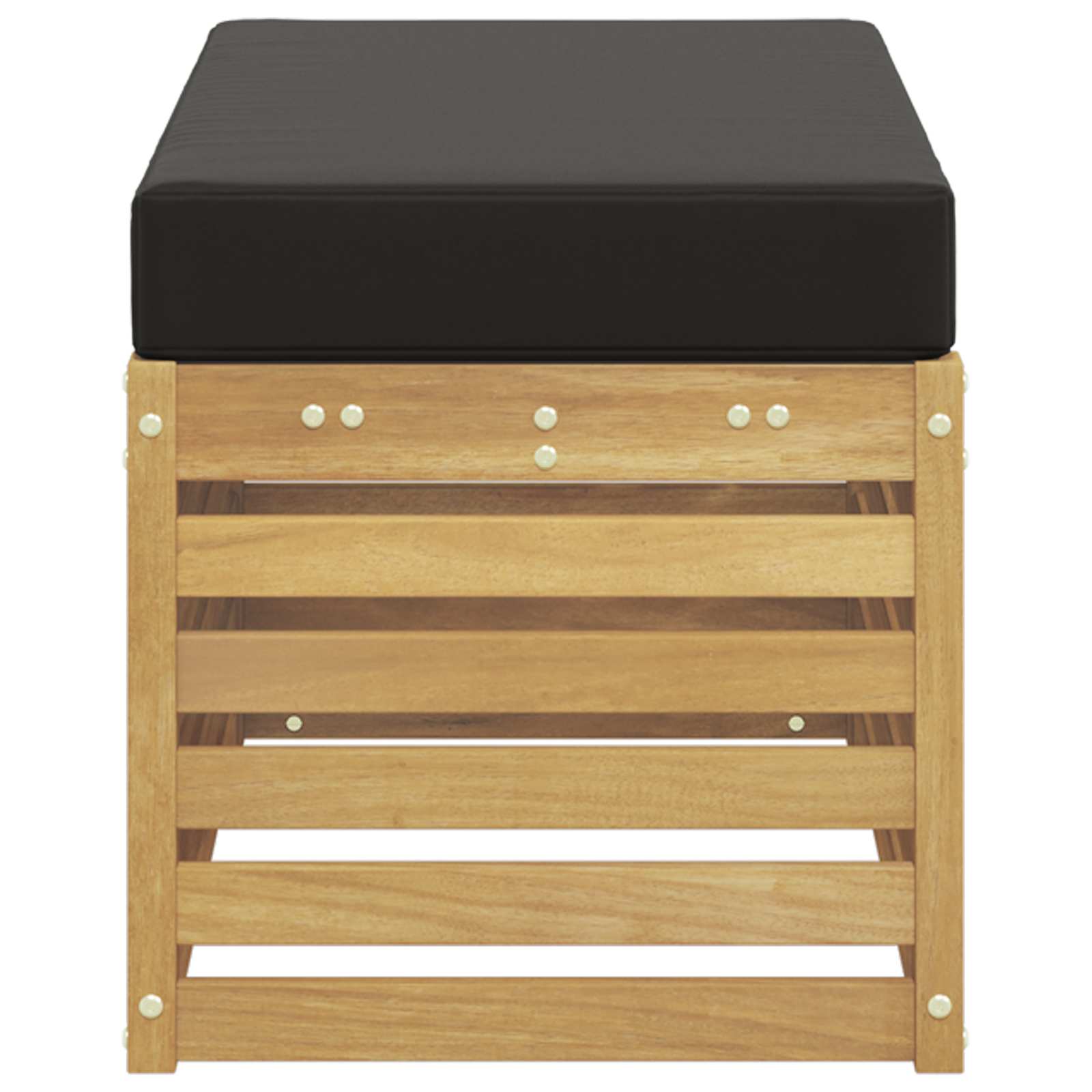 Buitenstoolbank Wit 80 x 43 x 45 cm Massief Acaciahout is nu te koop bij PeponiXL, paradijselijk wonen!
