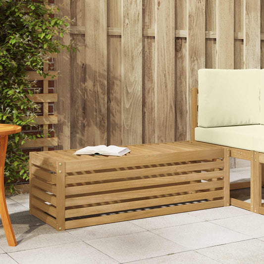 Buitenstoolbank Wit 115 x 43 x 37 cm Massief Acaciahout is nu te koop bij PeponiXL, paradijselijk wonen!