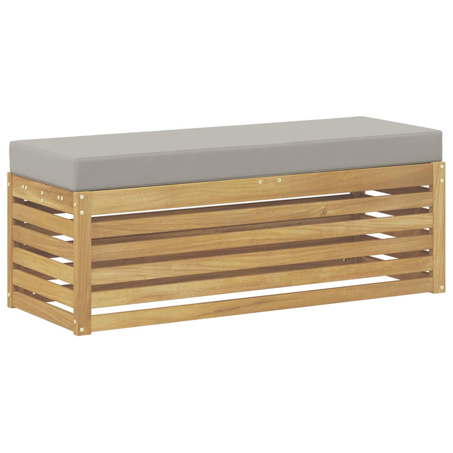 Buitenstoolbank Wit 115 x 43 x 45 cm Massief Acaciahout is nu te koop bij PeponiXL, paradijselijk wonen!