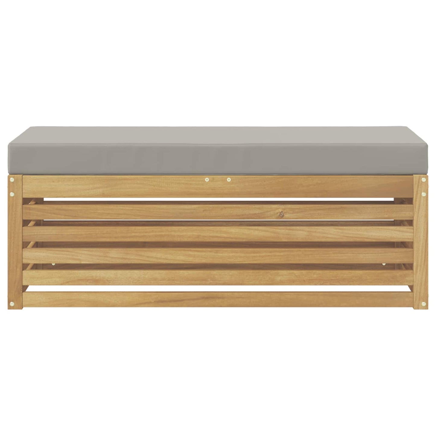 Buitenstoolbank Wit 115 x 43 x 45 cm Massief Acaciahout is nu te koop bij PeponiXL, paradijselijk wonen!
