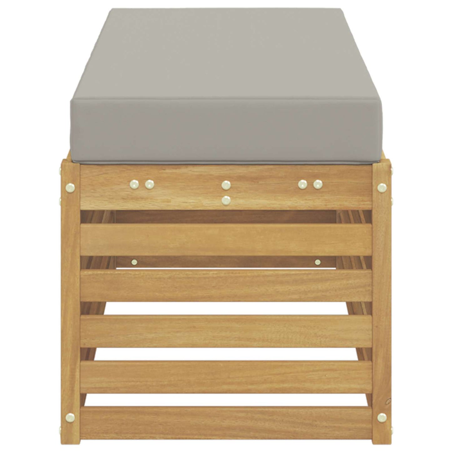 Buitenstoolbank Wit 115 x 43 x 45 cm Massief Acaciahout is nu te koop bij PeponiXL, paradijselijk wonen!