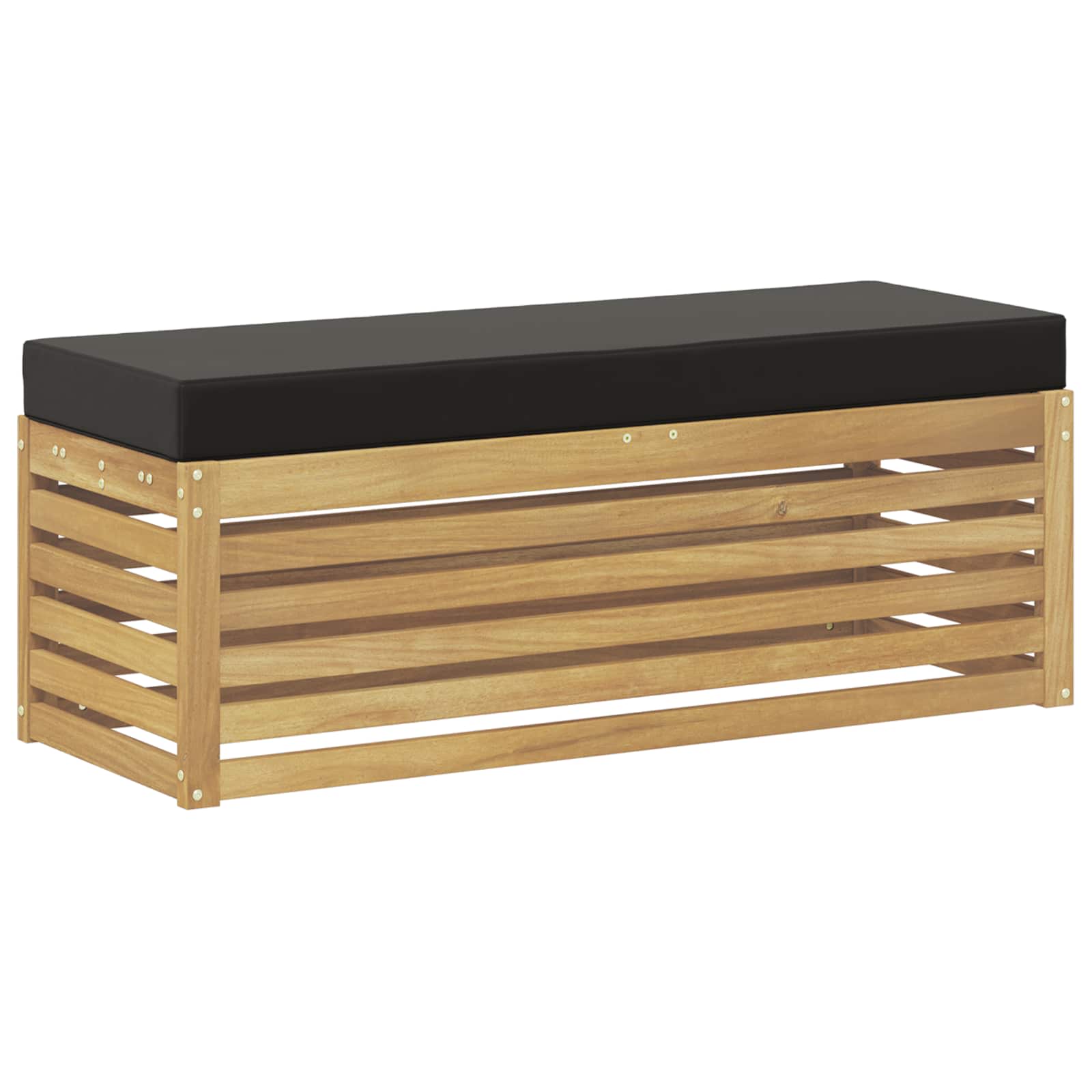 Buitenstoolbank Wit 115 x 43 x 45 cm Massief Acaciahout is nu te koop bij PeponiXL, paradijselijk wonen!