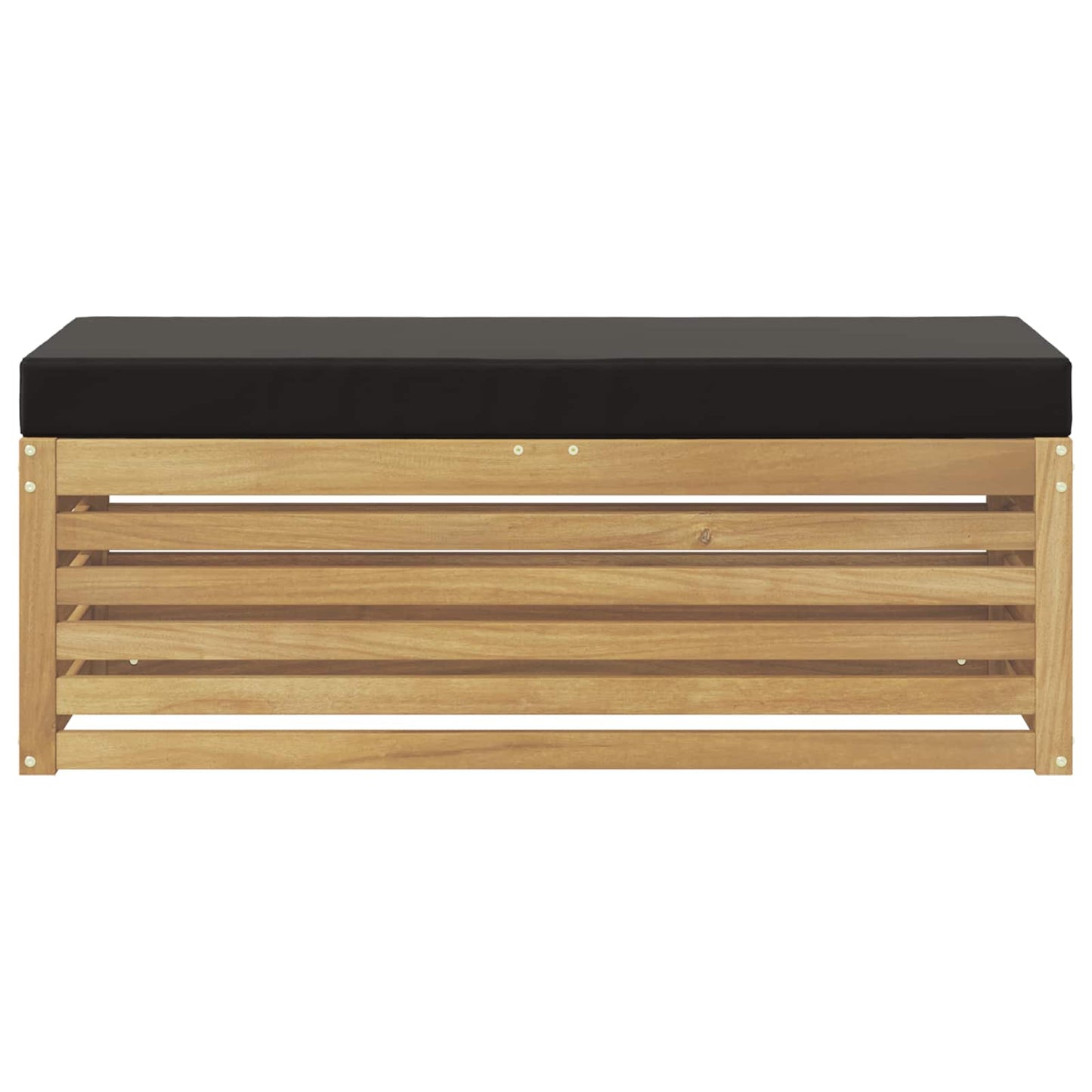 Buitenstoolbank Wit 115 x 43 x 45 cm Massief Acaciahout is nu te koop bij PeponiXL, paradijselijk wonen!