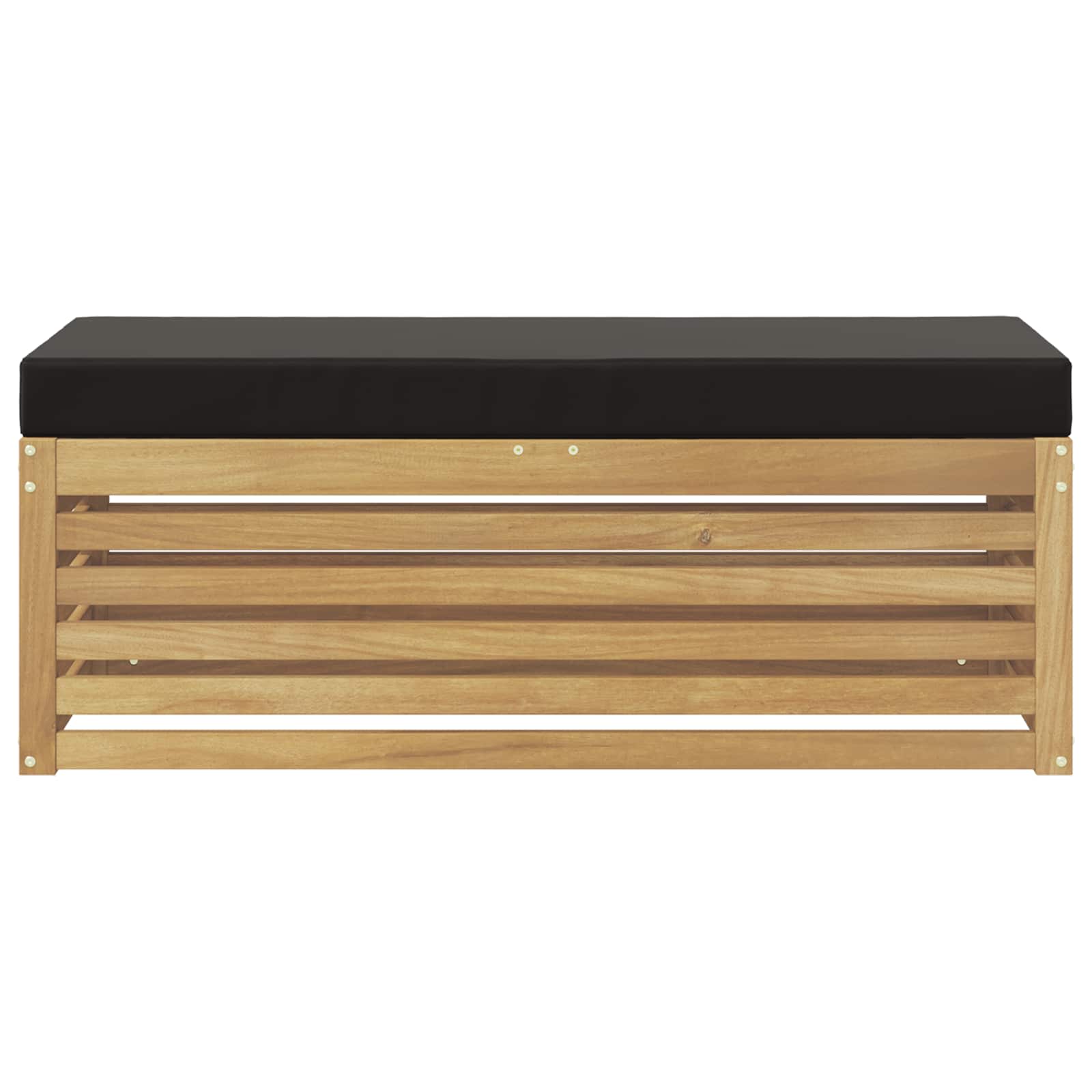Buitenstoolbank Wit 115 x 43 x 45 cm Massief Acaciahout is nu te koop bij PeponiXL, paradijselijk wonen!