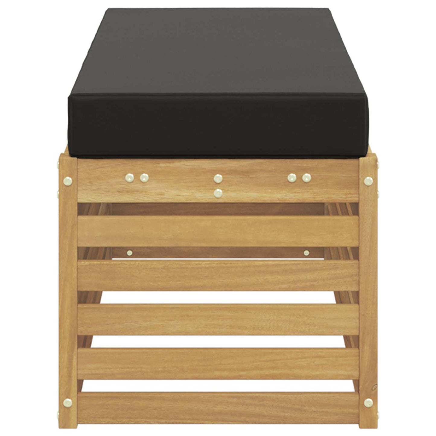 Buitenstoolbank Wit 115 x 43 x 45 cm Massief Acaciahout is nu te koop bij PeponiXL, paradijselijk wonen!