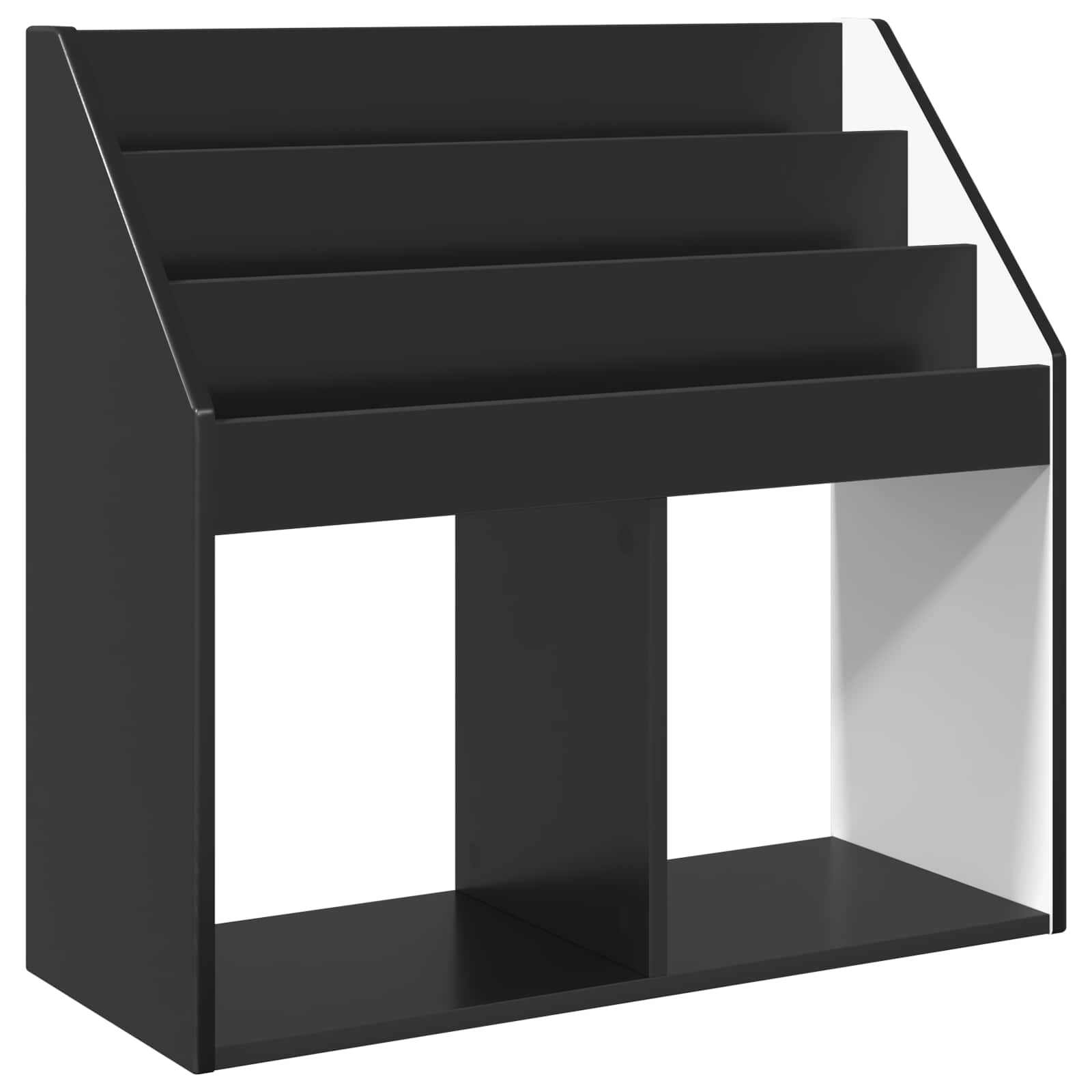 Kinderen Boekenkast Zwart 72,5 x 29,5 x 69 cm Bewerkt hout is nu te koop bij PeponiXL, paradijselijk wonen!