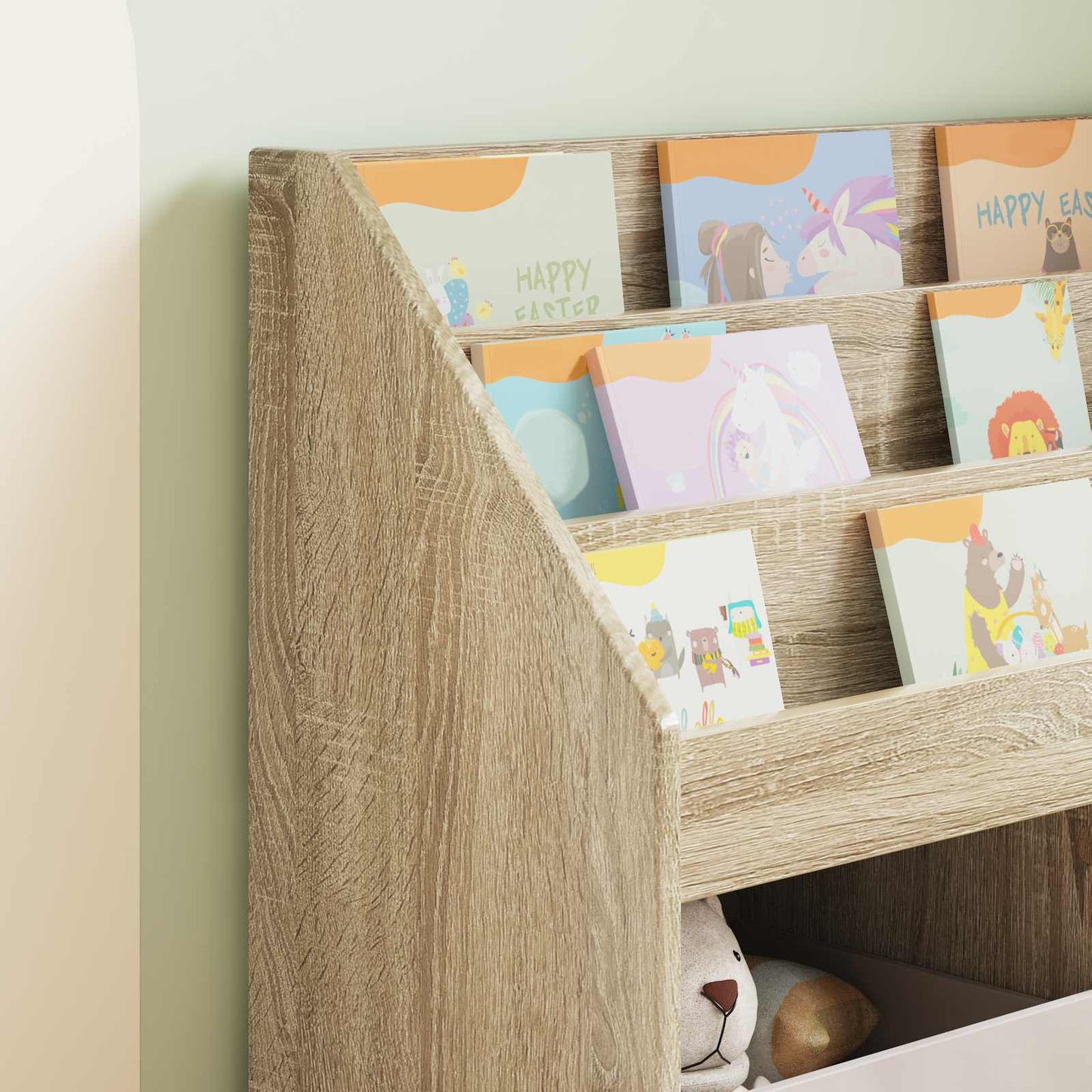 Kinderen Boekenkast met opslag Sonoma Eiken 72,5 x 29,5 x 69 cm is nu te koop bij PeponiXL, paradijselijk wonen!