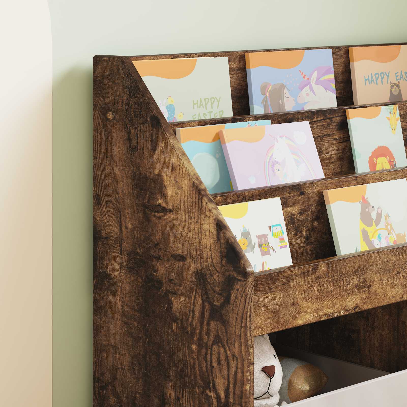 Kinderen Boekenkast Gerookt eiken 72,5 x 29,5 x 69 cm is nu te koop bij PeponiXL, paradijselijk wonen!