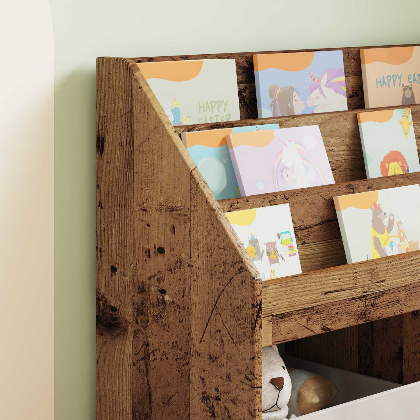 Kinderen Boekenkast Oudhout 72,5 x 29,5 x 69 cm Bewerkt hout is nu te koop bij PeponiXL, paradijselijk wonen!