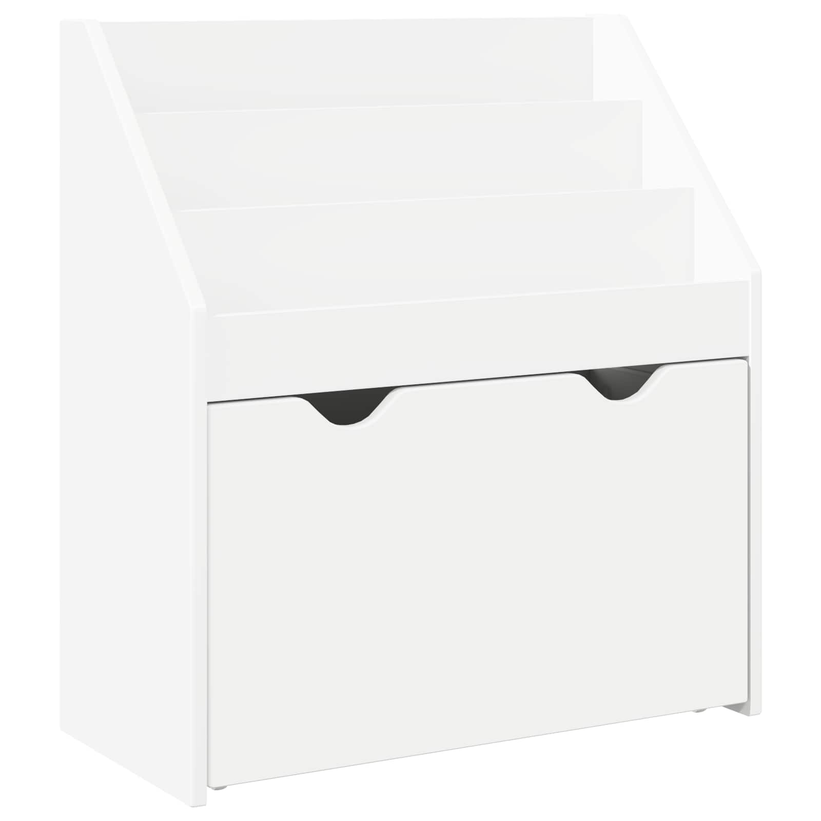 Kinderen Boekenkast met lade Wit 60 x 29,5 x 69 cm Bewerkt hout is nu te koop bij PeponiXL, paradijselijk wonen!