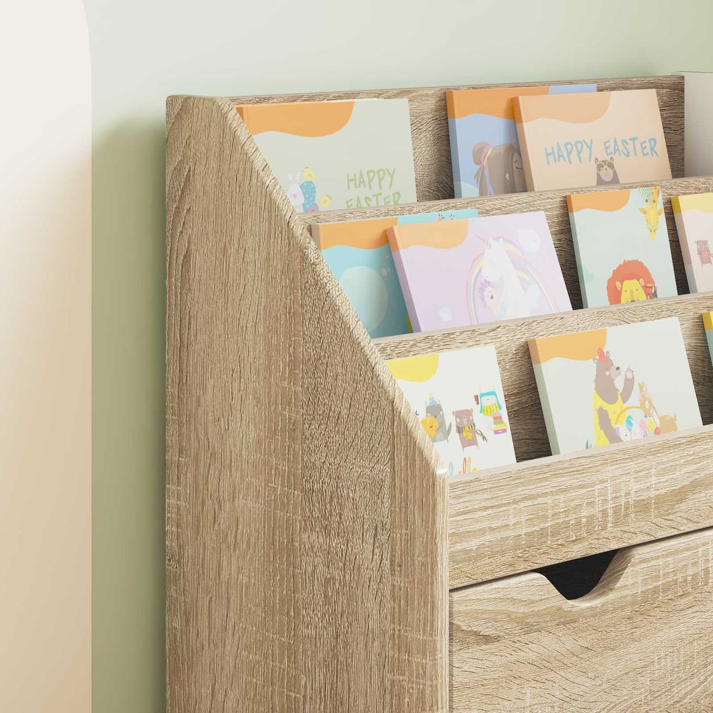 Kinderen Boekenkast Sonoma Eiken 60 x 29,5 x 69 cm Bewerkt hout is nu te koop bij PeponiXL, paradijselijk wonen!