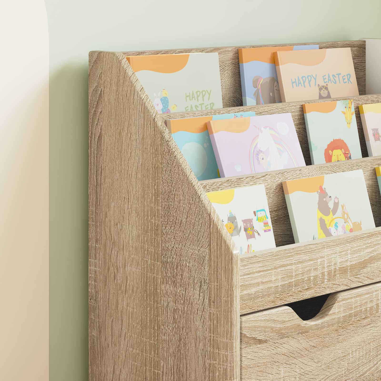 Kinderen Boekenkast Sonoma Eiken 60 x 29,5 x 69 cm Bewerkt hout is nu te koop bij PeponiXL, paradijselijk wonen!