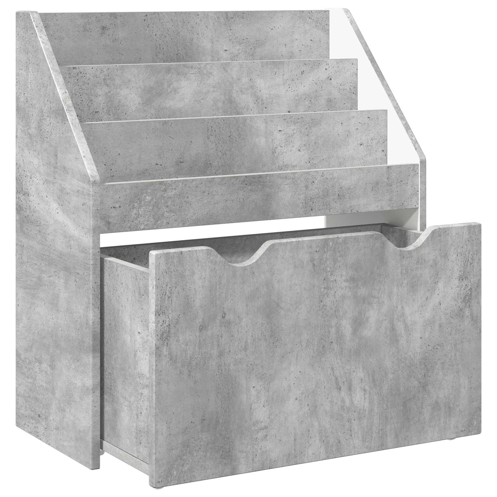 Kinderen Boekenkast Beton Grijs 60 x 29,5 x 69 cm Bewerkt hout is nu te koop bij PeponiXL, paradijselijk wonen!