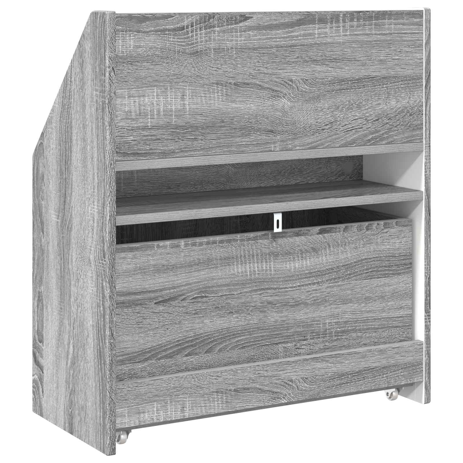 Kinderen Boekenkast Grijs Sonoma 60 x 29,5 x 69 cm Bewerkt hout is nu te koop bij PeponiXL, paradijselijk wonen!