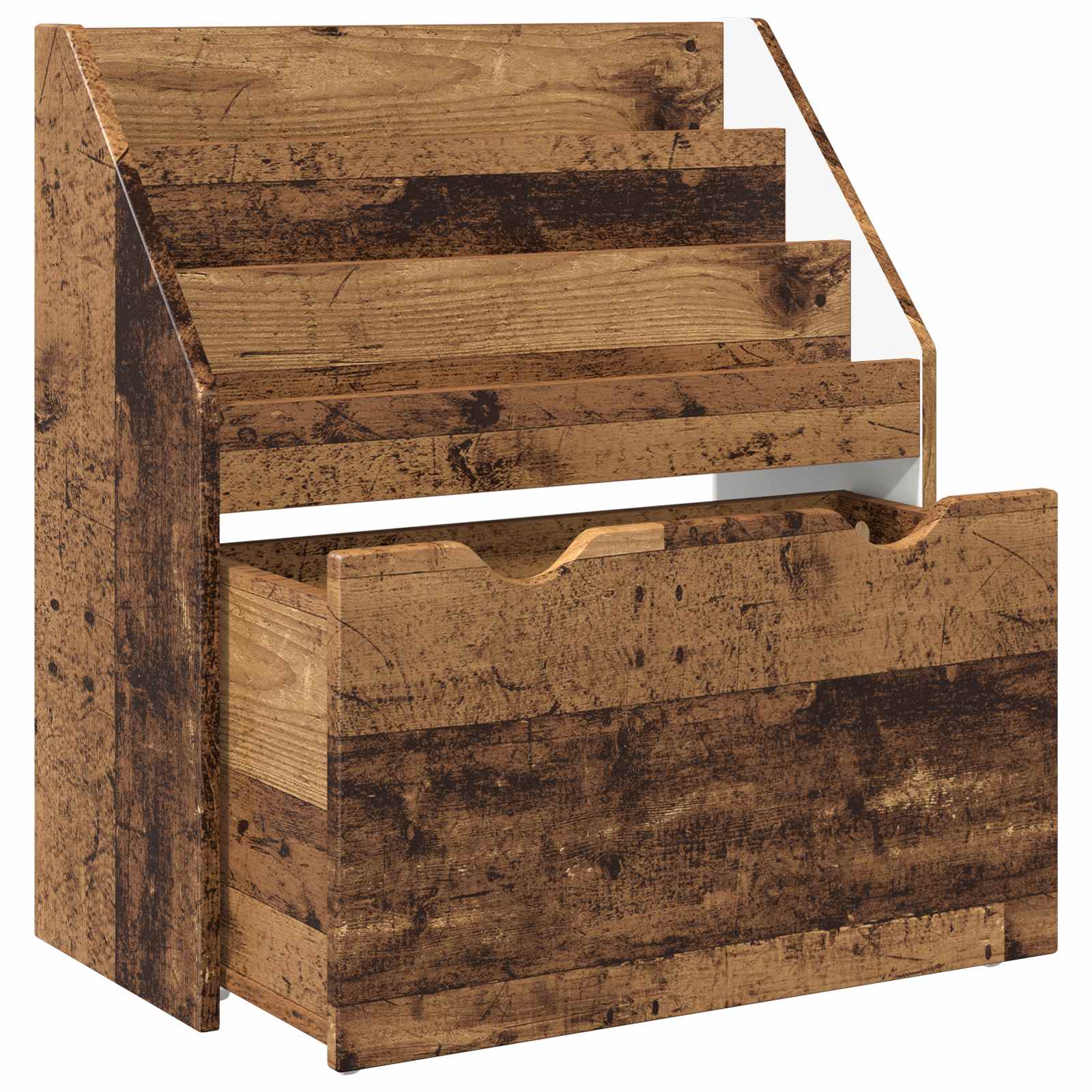 Kinderen Boekenkast Oudhout 60 x 29,5 x 69 cm Bewerkt hout is nu te koop bij PeponiXL, paradijselijk wonen!