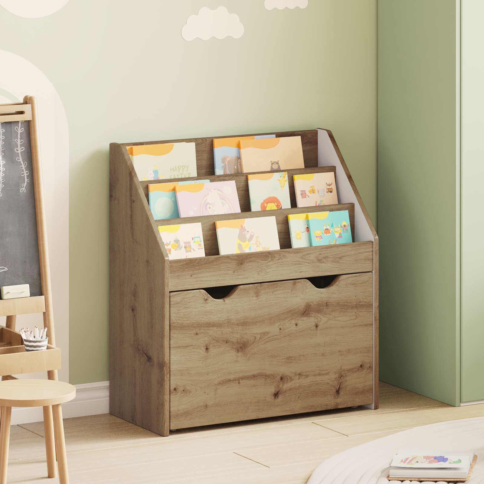 Kinderen Boekenkast met lade Artisan Eiken 60 x 29,5 x 69 cm is nu te koop bij PeponiXL, paradijselijk wonen!