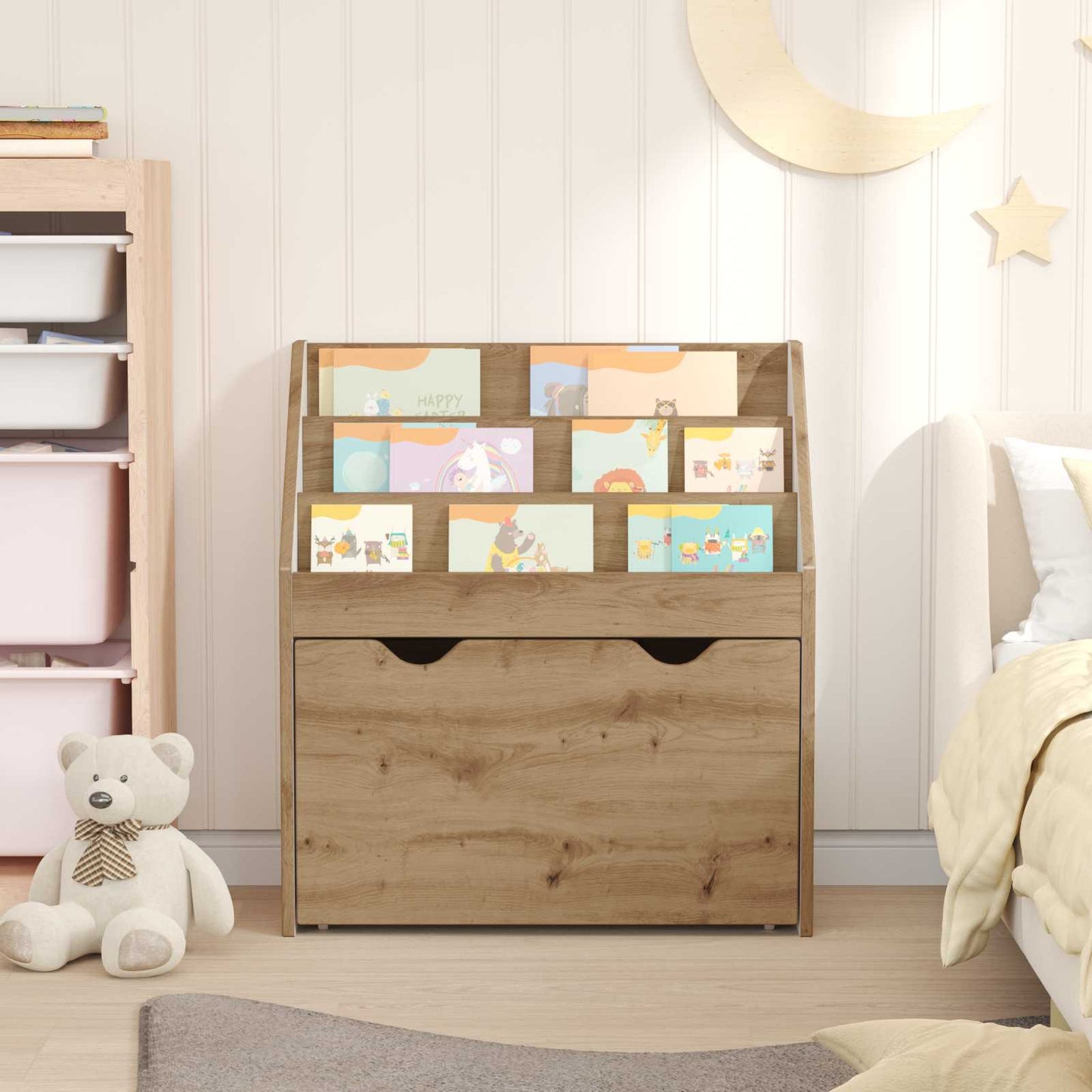 Kinderen Boekenkast met lade Artisan Eiken 60 x 29,5 x 69 cm is nu te koop bij PeponiXL, paradijselijk wonen!