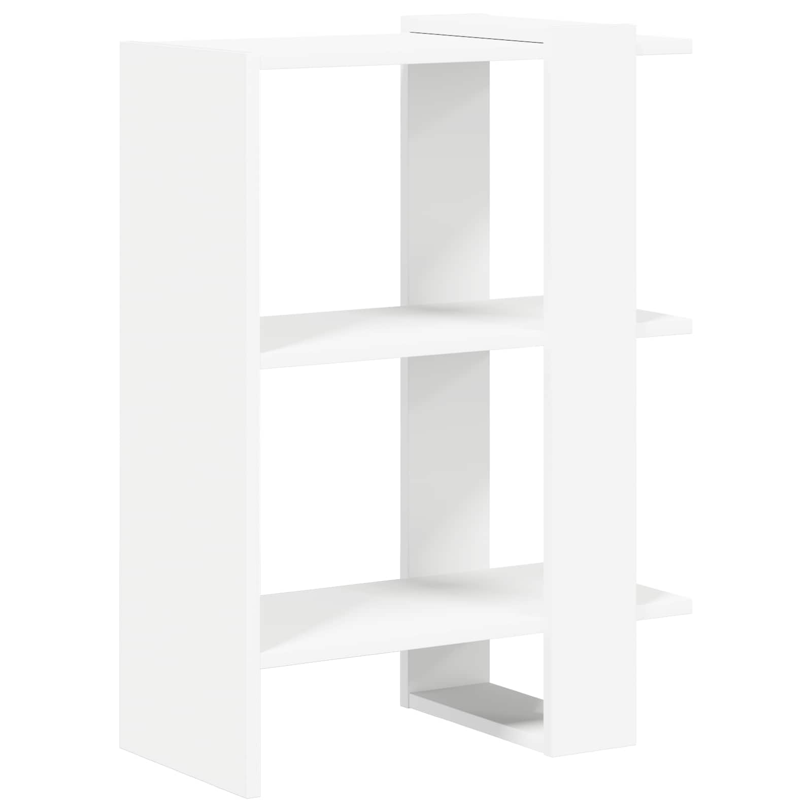 Boekenkast Wit 52 x 25 x 71,5 cm Bewerkt hout is nu te koop bij PeponiXL, paradijselijk wonen!