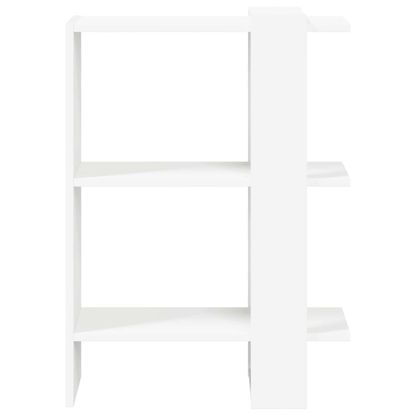 Boekenkast Wit 52 x 25 x 71,5 cm Bewerkt hout is nu te koop bij PeponiXL, paradijselijk wonen!