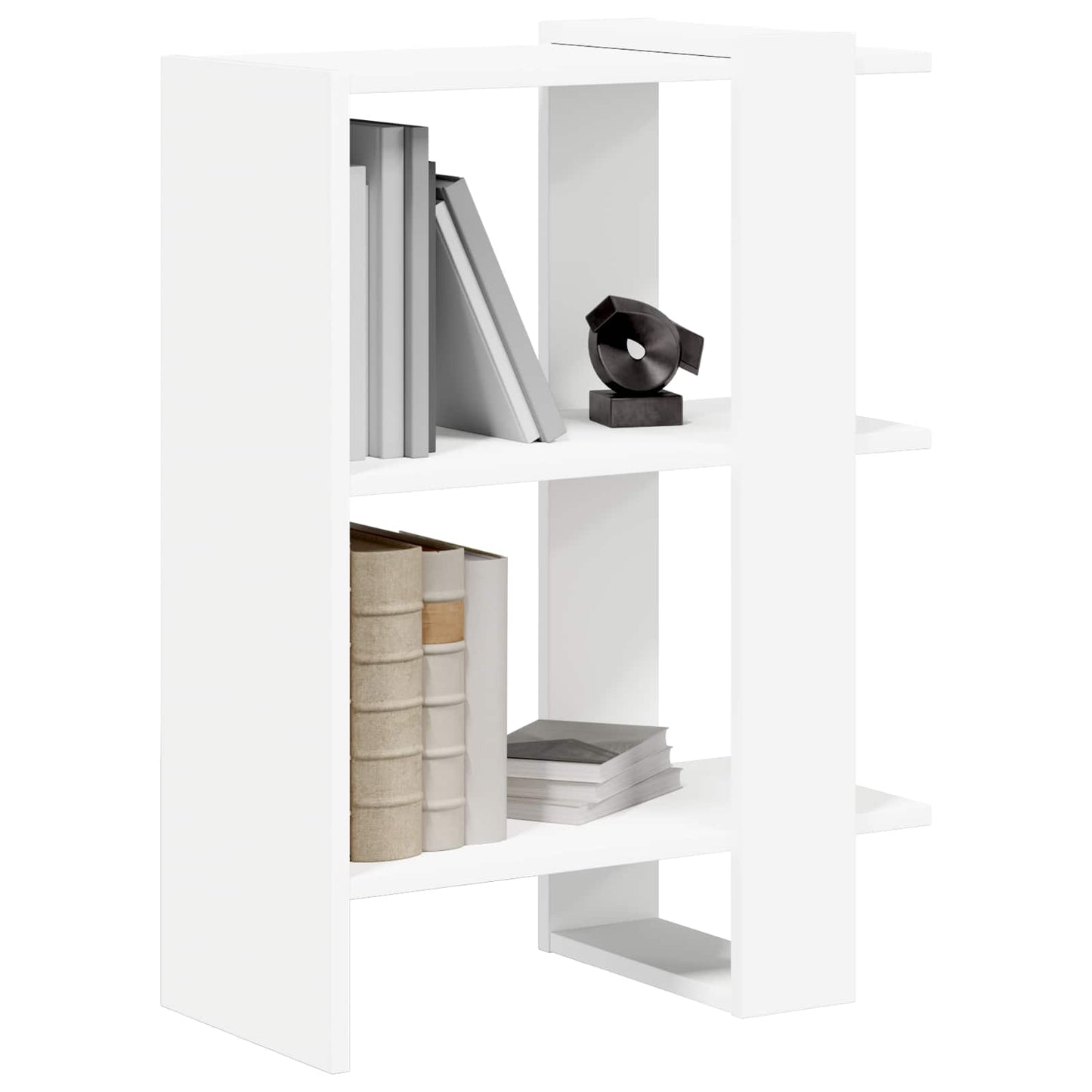 Boekenkast Wit 52 x 25 x 71,5 cm Bewerkt hout is nu te koop bij PeponiXL, paradijselijk wonen!