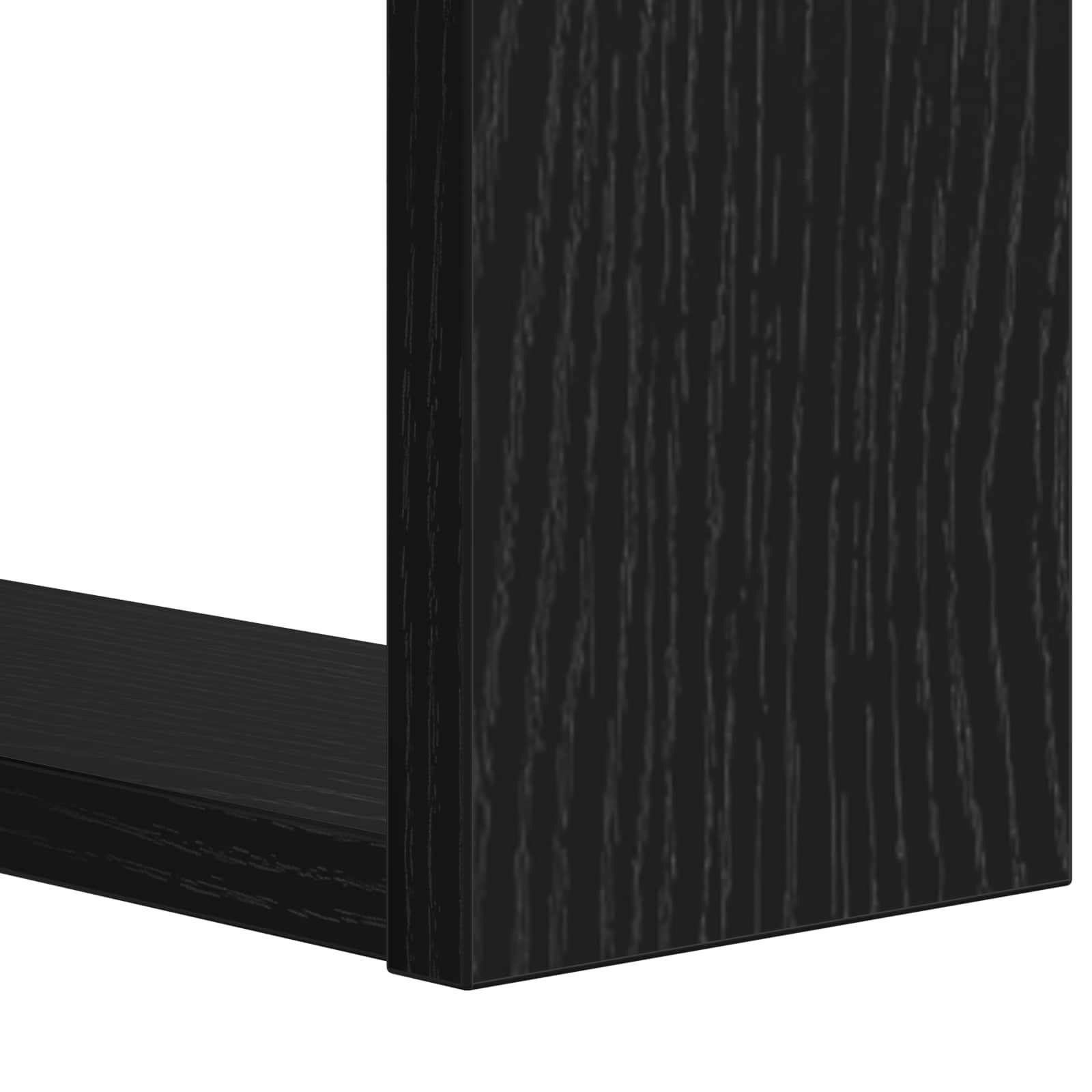 Boekenkast Zwart Eiken 52 x 25 x 71,5 cm Bewerkt hout is nu te koop bij PeponiXL, paradijselijk wonen!