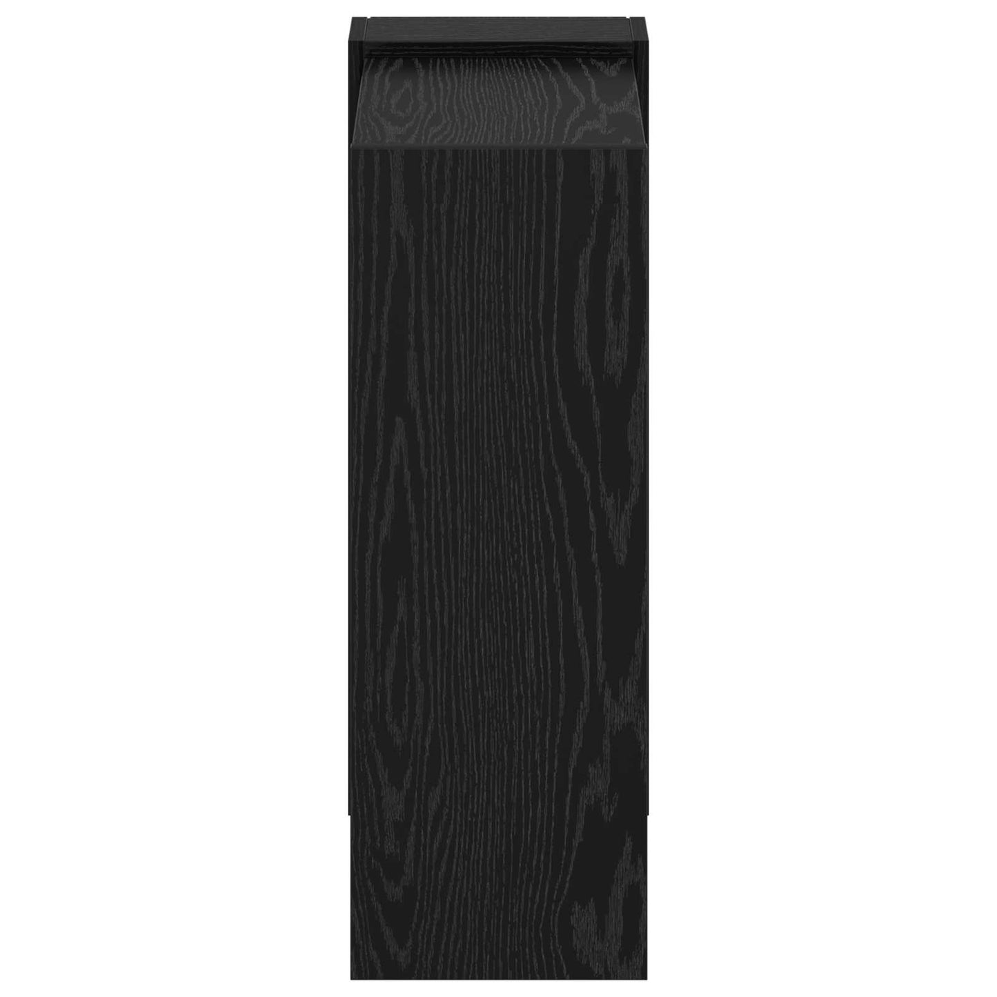 Boekenkast Zwart Eiken 52 x 25 x 71,5 cm Bewerkt hout is nu te koop bij PeponiXL, paradijselijk wonen!