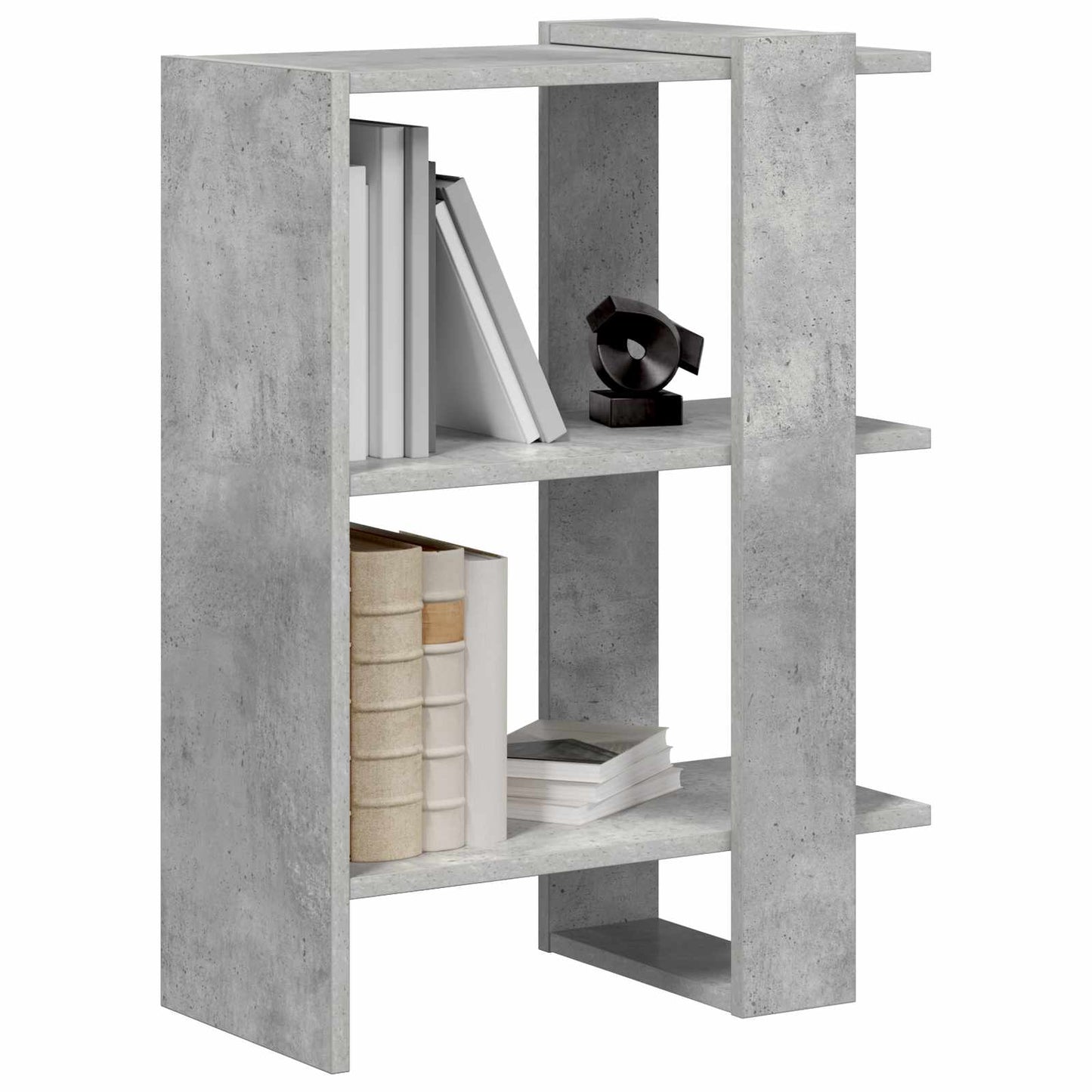 Boekenkast Beton Grijs 52 x 25 x 71,5 cm Bewerkt hout is nu te koop bij PeponiXL, paradijselijk wonen!