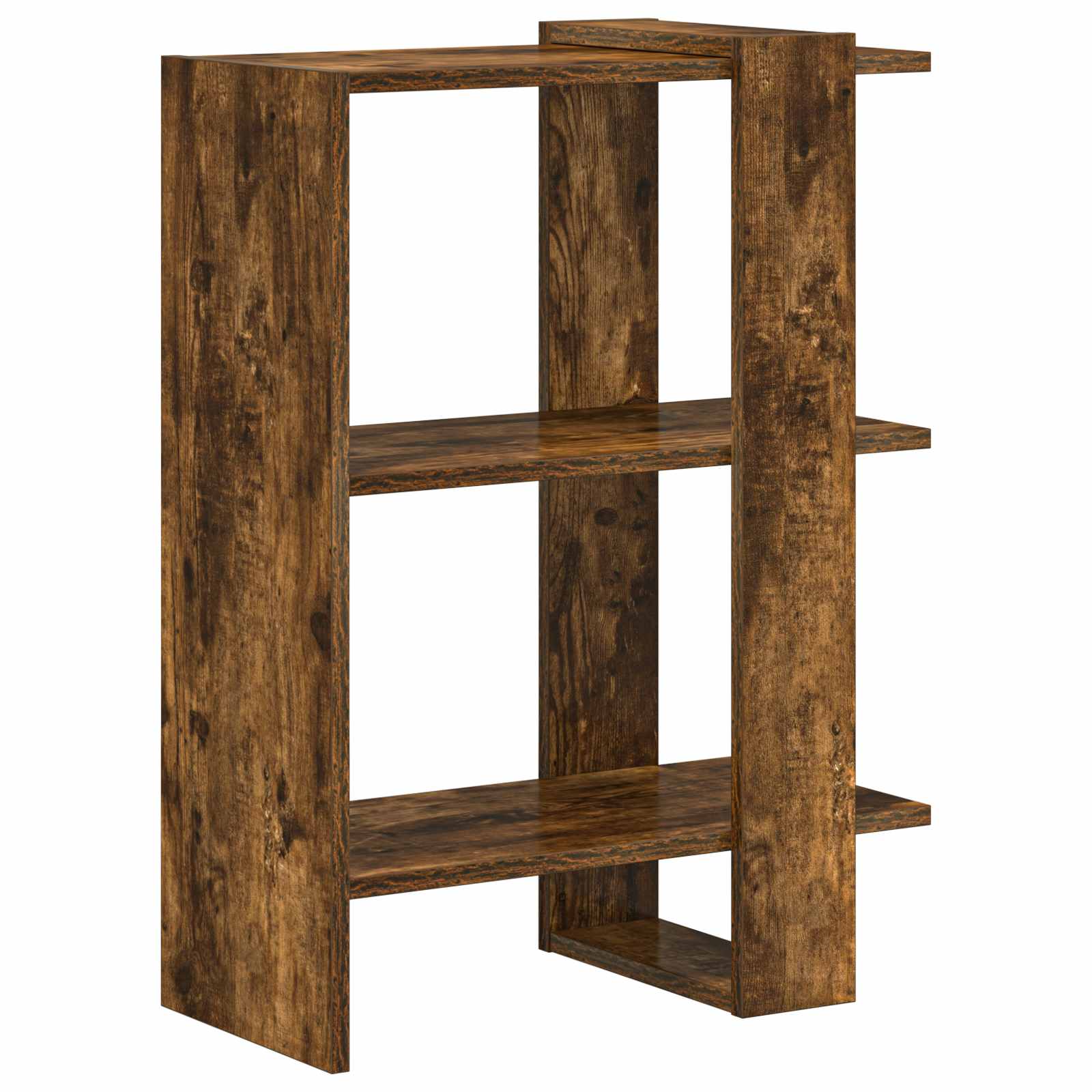 Boekenkast Gerookt eiken 52 x 25 x 71,5 cm Bewerkt hout is nu te koop bij PeponiXL, paradijselijk wonen!