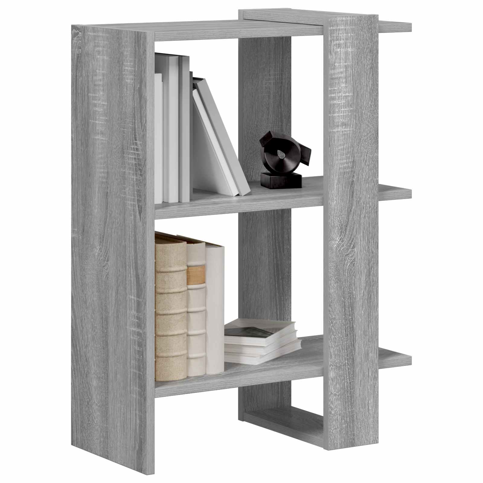 Boekenkast Grijs Sonoma 52 x 25 x 71,5 cm Bewerkt hout is nu te koop bij PeponiXL, paradijselijk wonen!