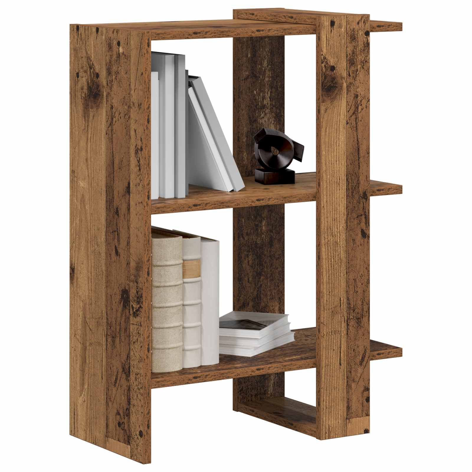 Boekenkast Oudhout 52 x 25 x 71,5 cm Bewerkt hout is nu te koop bij PeponiXL, paradijselijk wonen!