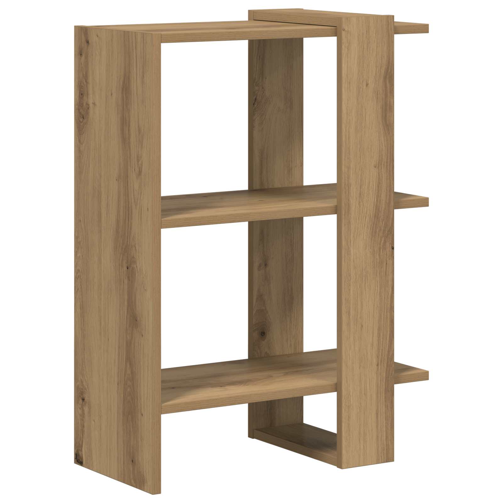 Boekenkast Artisan Eiken 52 x 25 x 71,5 cm Bewerkt hout is nu te koop bij PeponiXL, paradijselijk wonen!