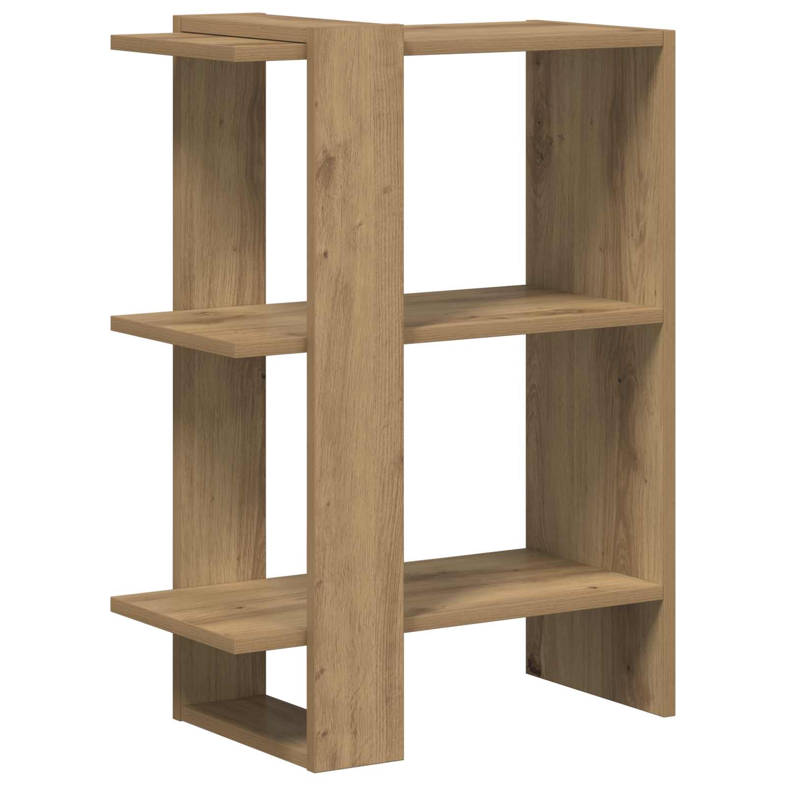 Boekenkast Artisan Eiken 52 x 25 x 71,5 cm Bewerkt hout is nu te koop bij PeponiXL, paradijselijk wonen!