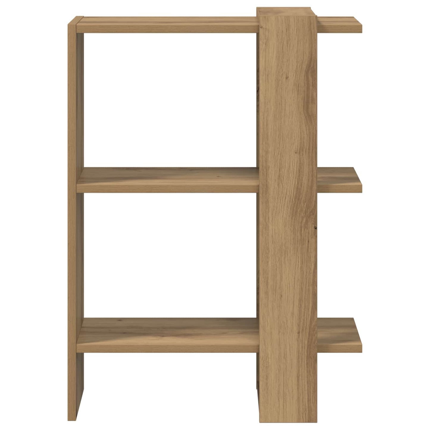 Boekenkast Artisan Eiken 52 x 25 x 71,5 cm Bewerkt hout is nu te koop bij PeponiXL, paradijselijk wonen!