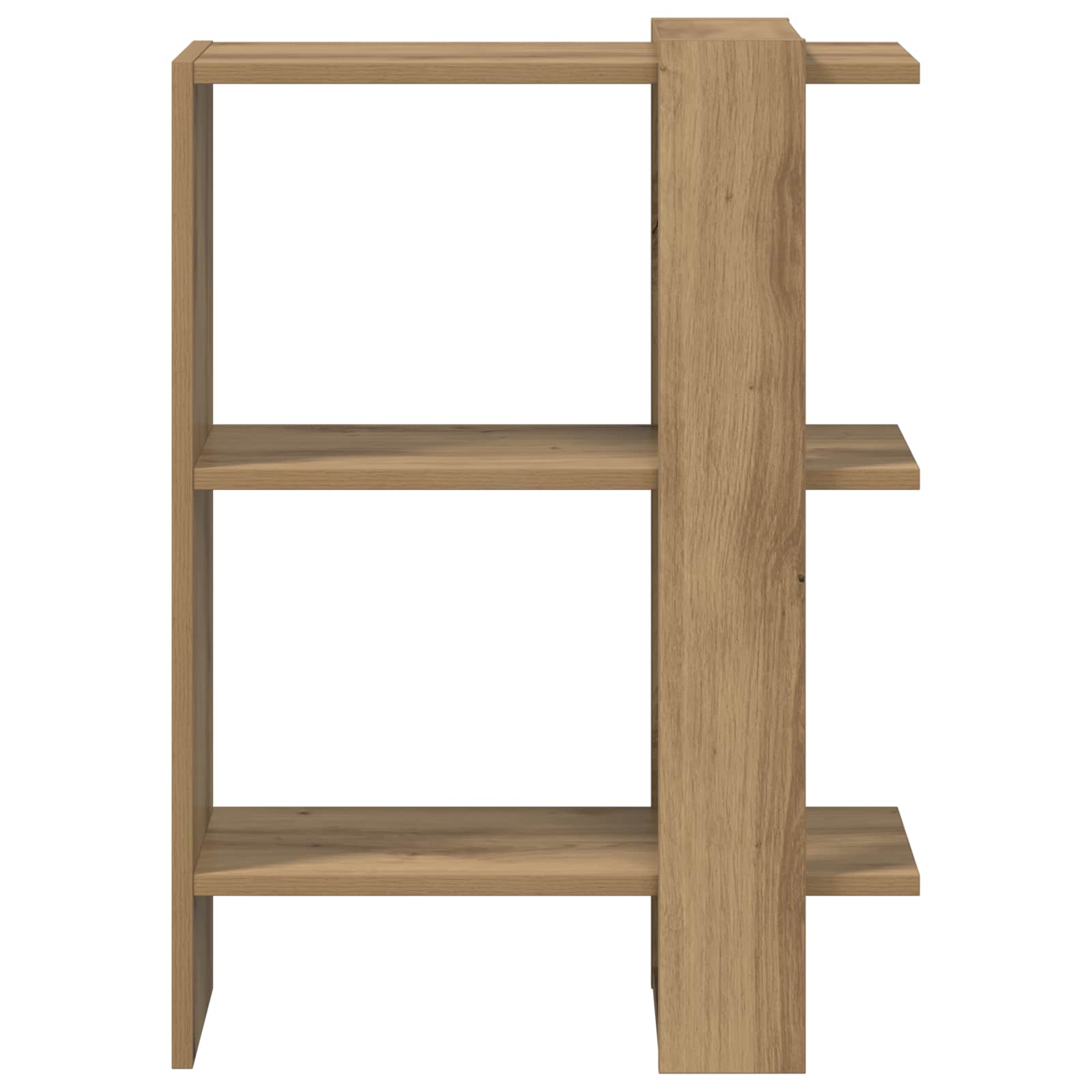 Boekenkast Artisan Eiken 52 x 25 x 71,5 cm Bewerkt hout is nu te koop bij PeponiXL, paradijselijk wonen!