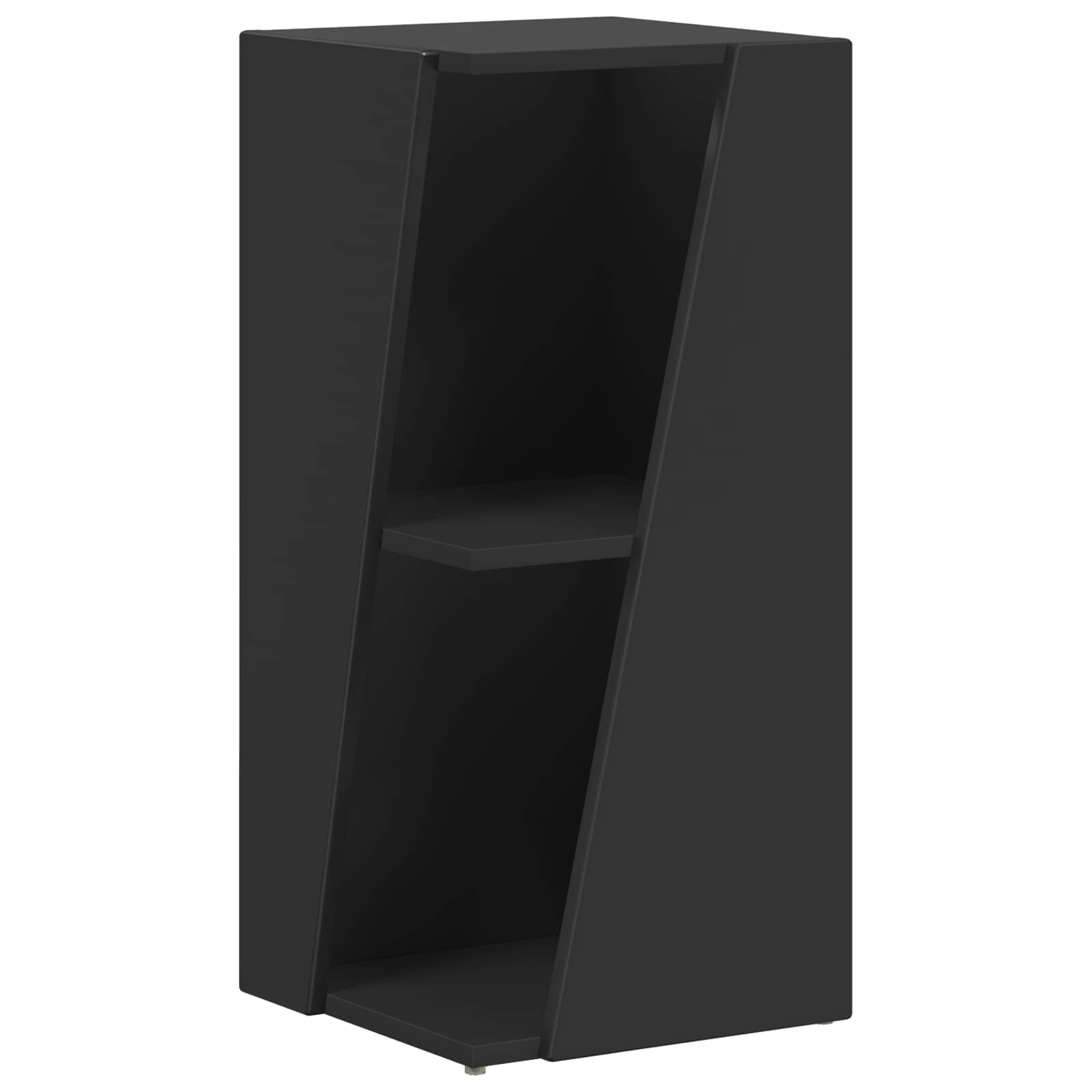 Zijplank Zwart 33 x 32 x 70,5 cm Bewerkt hout is nu te koop bij PeponiXL, paradijselijk wonen!