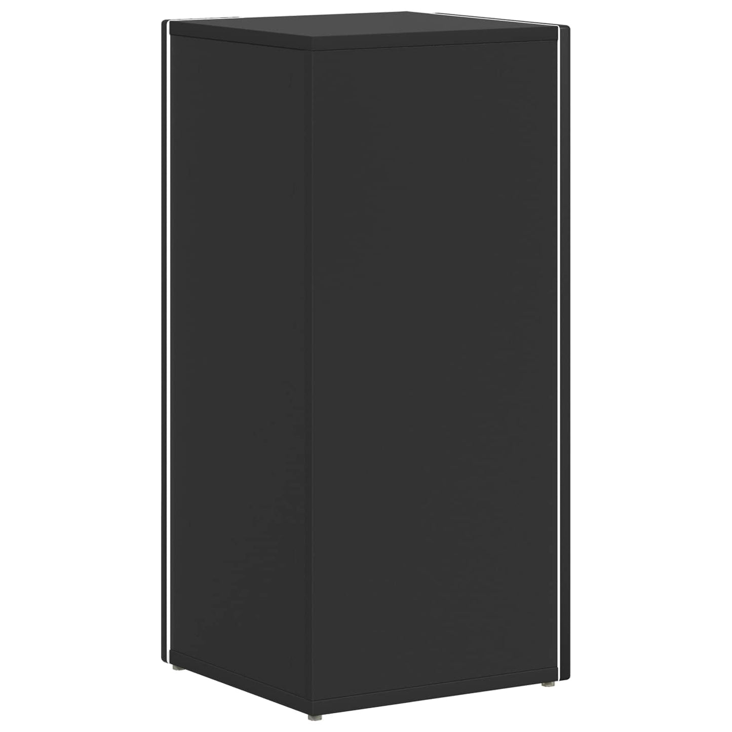 Zijplank Zwart 33 x 32 x 70,5 cm Bewerkt hout is nu te koop bij PeponiXL, paradijselijk wonen!
