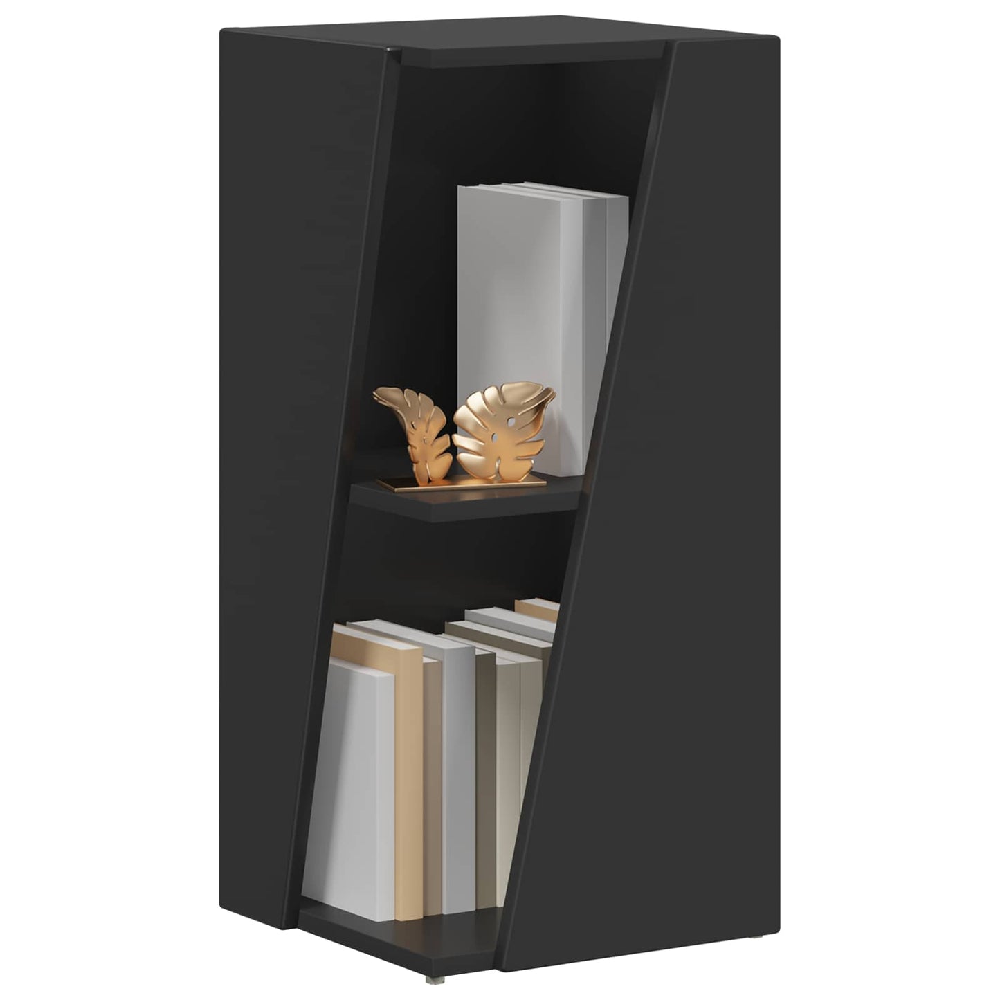 Zijplank Zwart 33 x 32 x 70,5 cm Bewerkt hout is nu te koop bij PeponiXL, paradijselijk wonen!