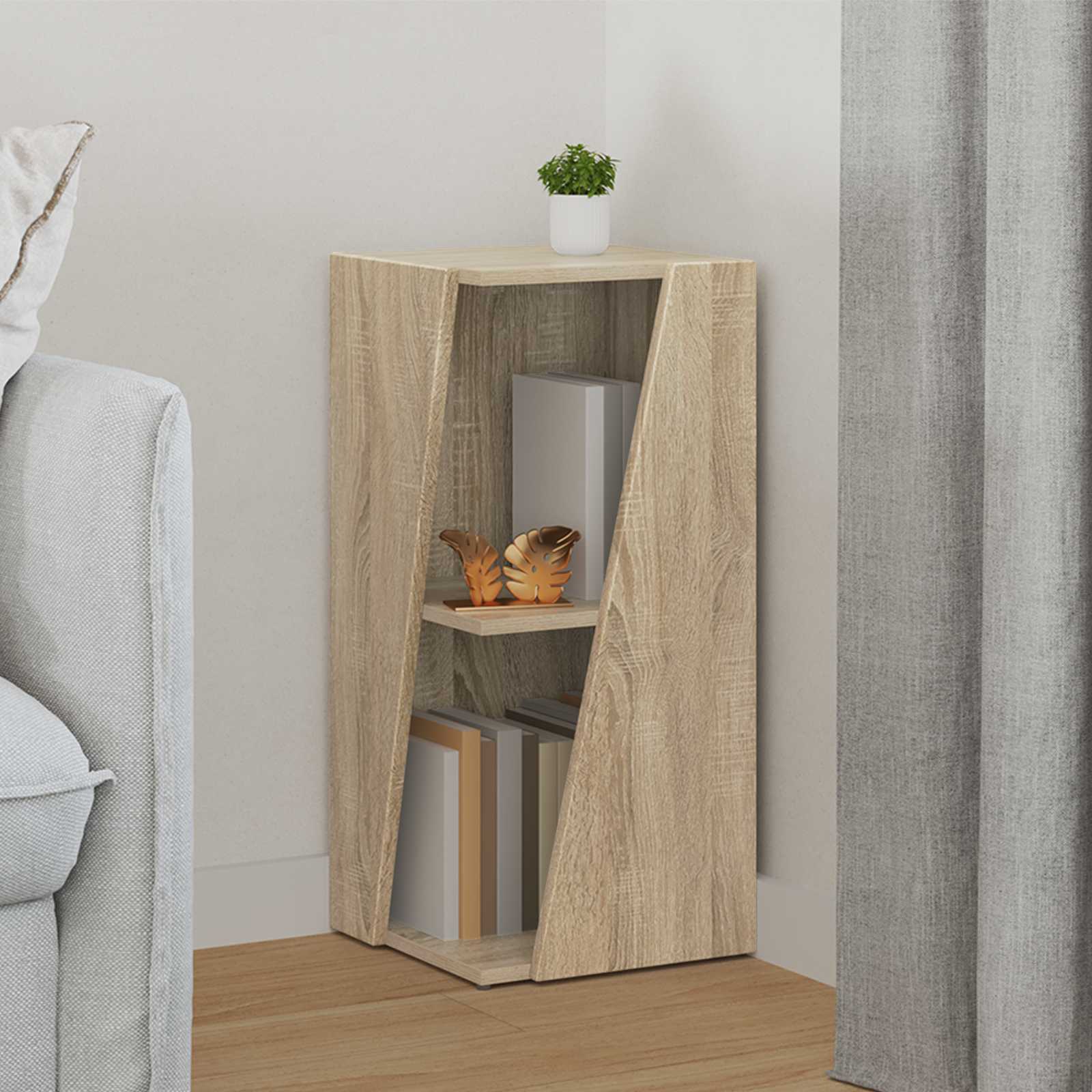 Zijplank Sonoma Eiken 33 x 32 x 70,5 cm Bewerkt hout is nu te koop bij PeponiXL, paradijselijk wonen!