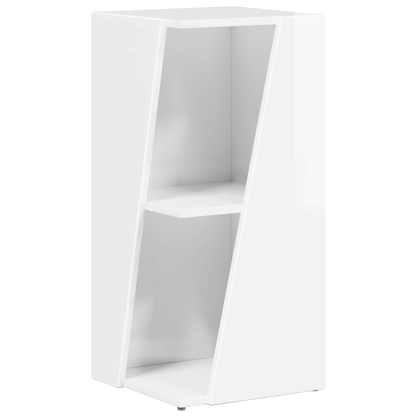 Zijplank Hoogglans wit 33 x 32 x 70,5 cm Bewerkt hout is nu te koop bij PeponiXL, paradijselijk wonen!