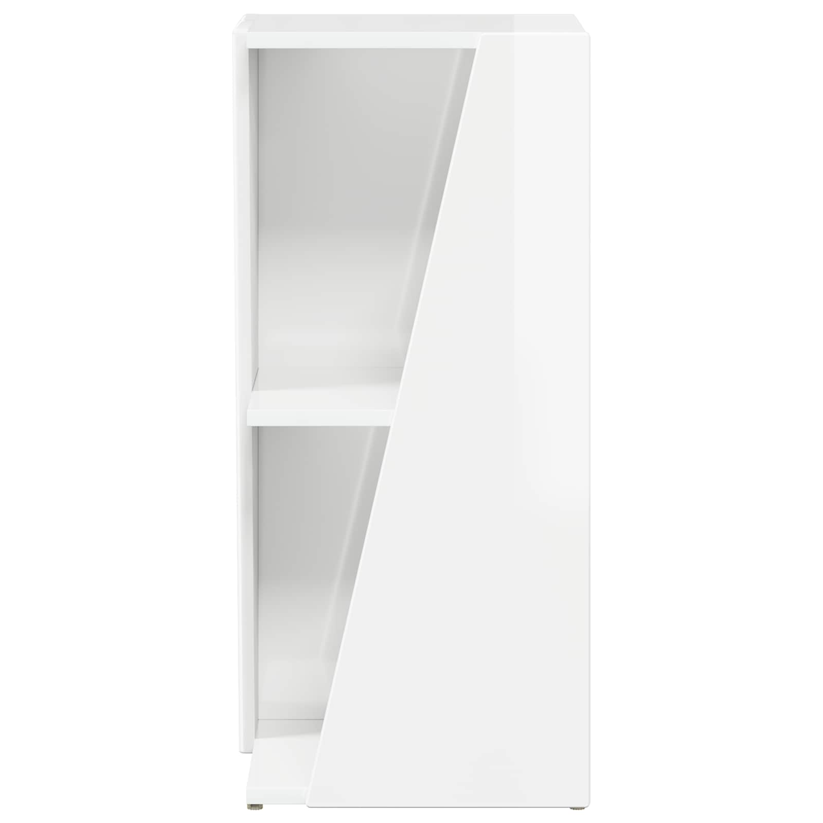 Zijplank Hoogglans wit 33 x 32 x 70,5 cm Bewerkt hout is nu te koop bij PeponiXL, paradijselijk wonen!