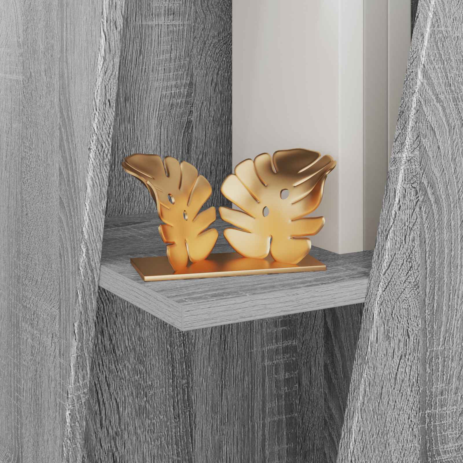 Zijplank Grijs Sonoma 33 x 32 x 70,5 cm Bewerkt hout is nu te koop bij PeponiXL, paradijselijk wonen!
