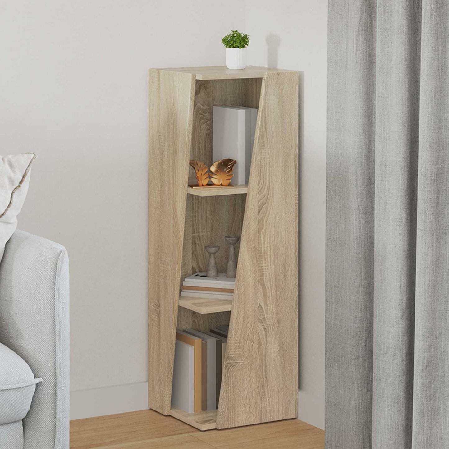 Zijplank Sonoma Eiken 33 x 32 x 100,5 cm Bewerkt hout is nu te koop bij PeponiXL, paradijselijk wonen!