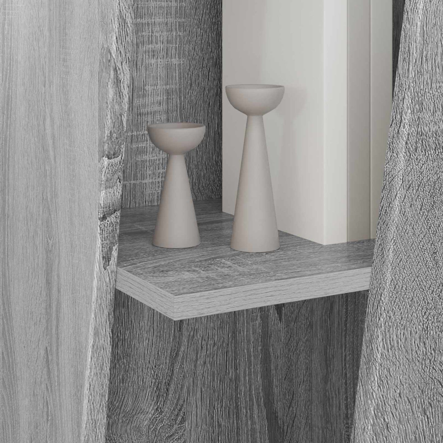 Zijplank Grijs Sonoma 33 x 32 x 100,5 cm Bewerkt hout is nu te koop bij PeponiXL, paradijselijk wonen!