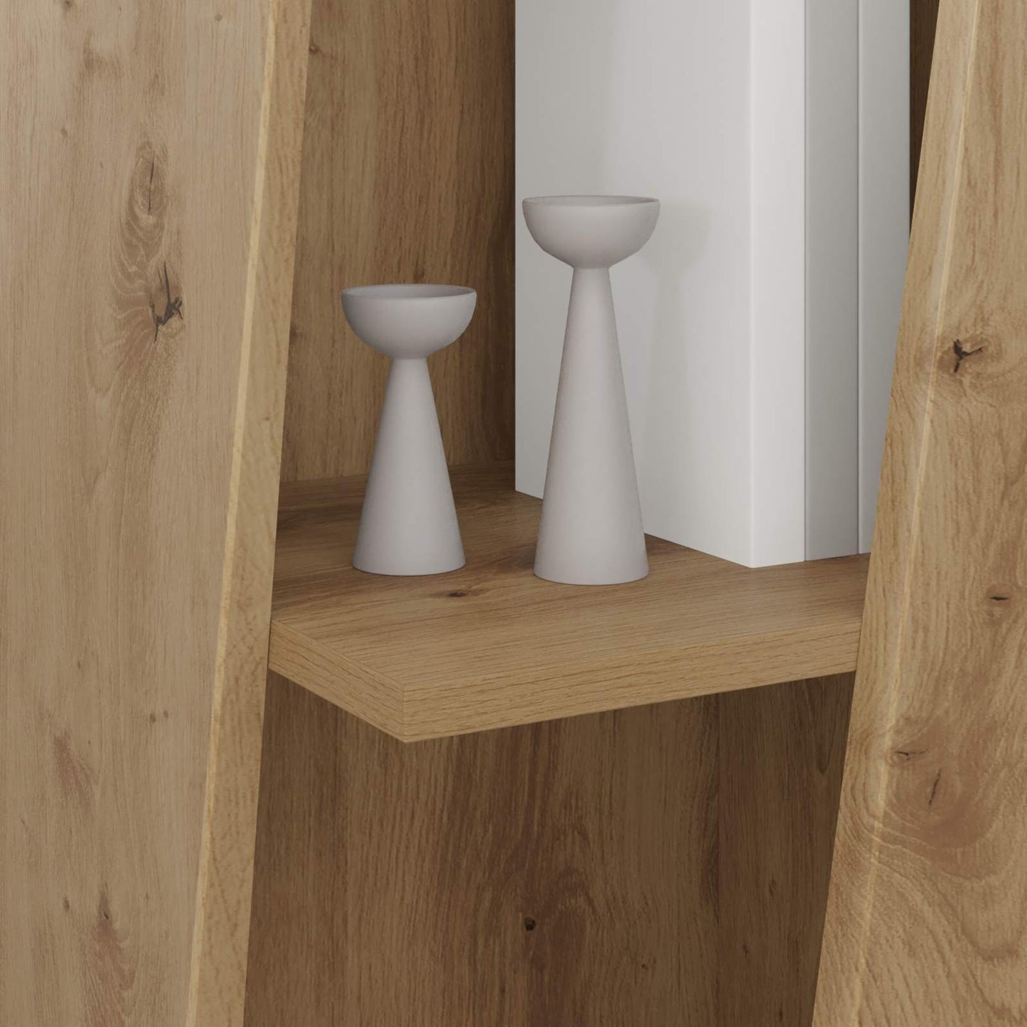 Zijplank Artisan Eiken 33 x 32 x 100,5 cm Bewerkt hout is nu te koop bij PeponiXL, paradijselijk wonen!