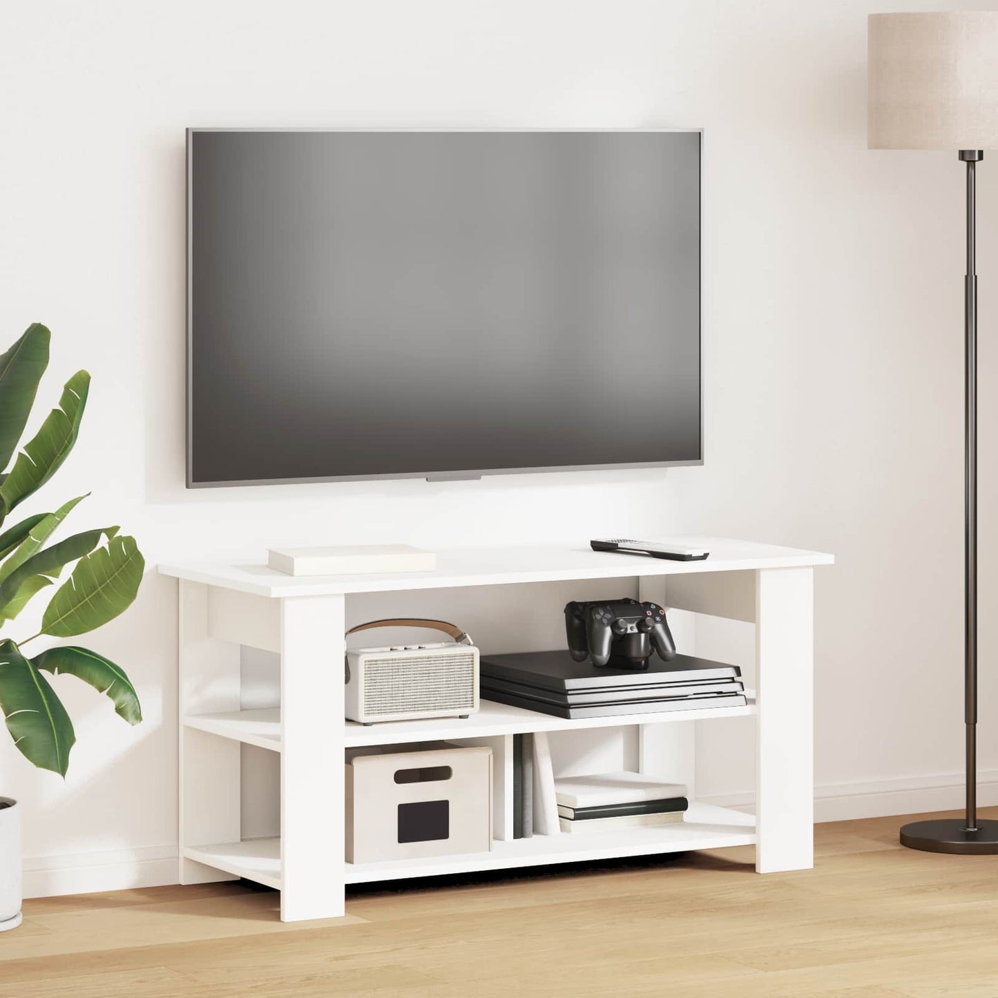 TV-standaard Wit 100 x 40 x 50 cm is nu te koop bij PeponiXL, paradijselijk wonen!