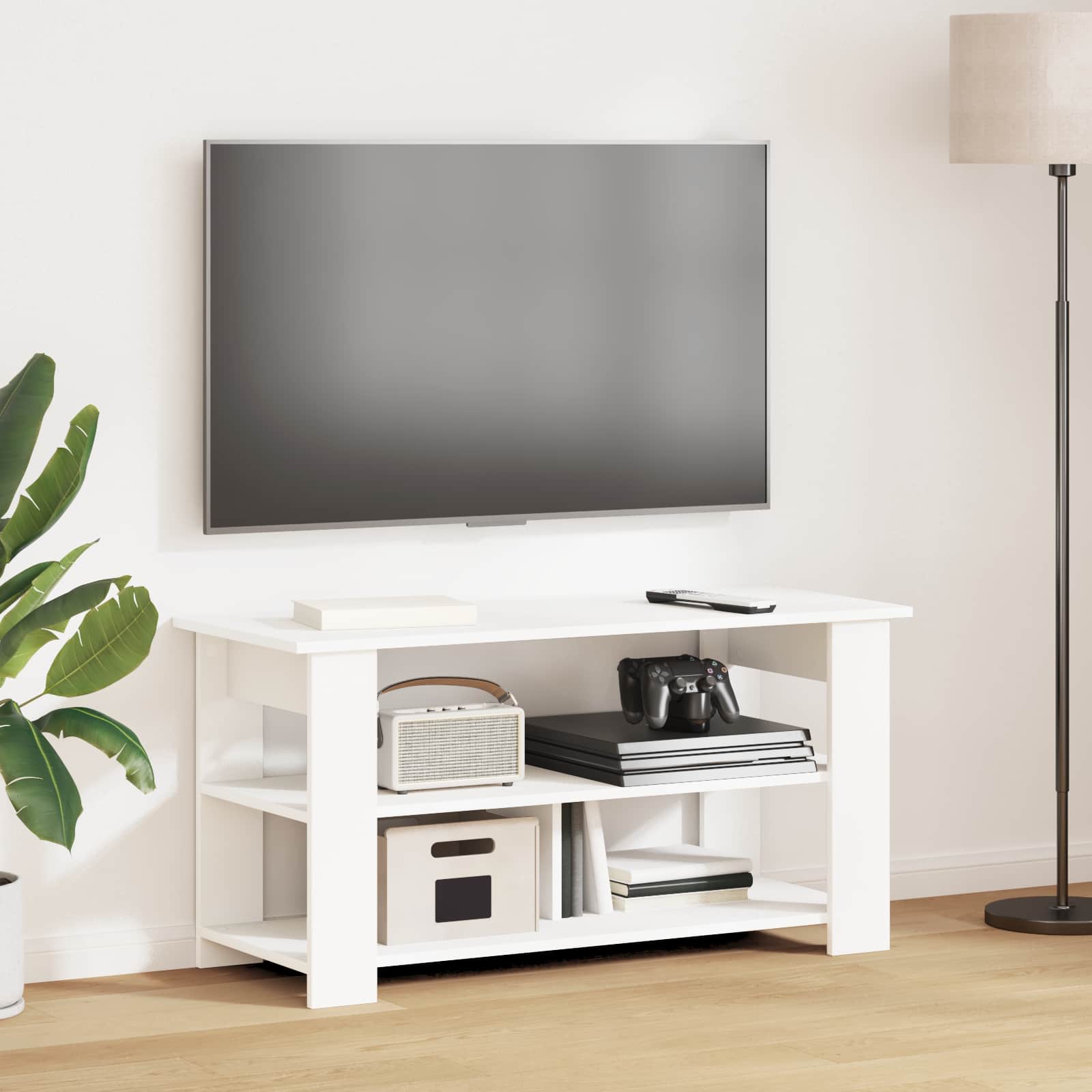 TV-standaard Wit 100 x 40 x 50 cm is nu te koop bij PeponiXL, paradijselijk wonen!