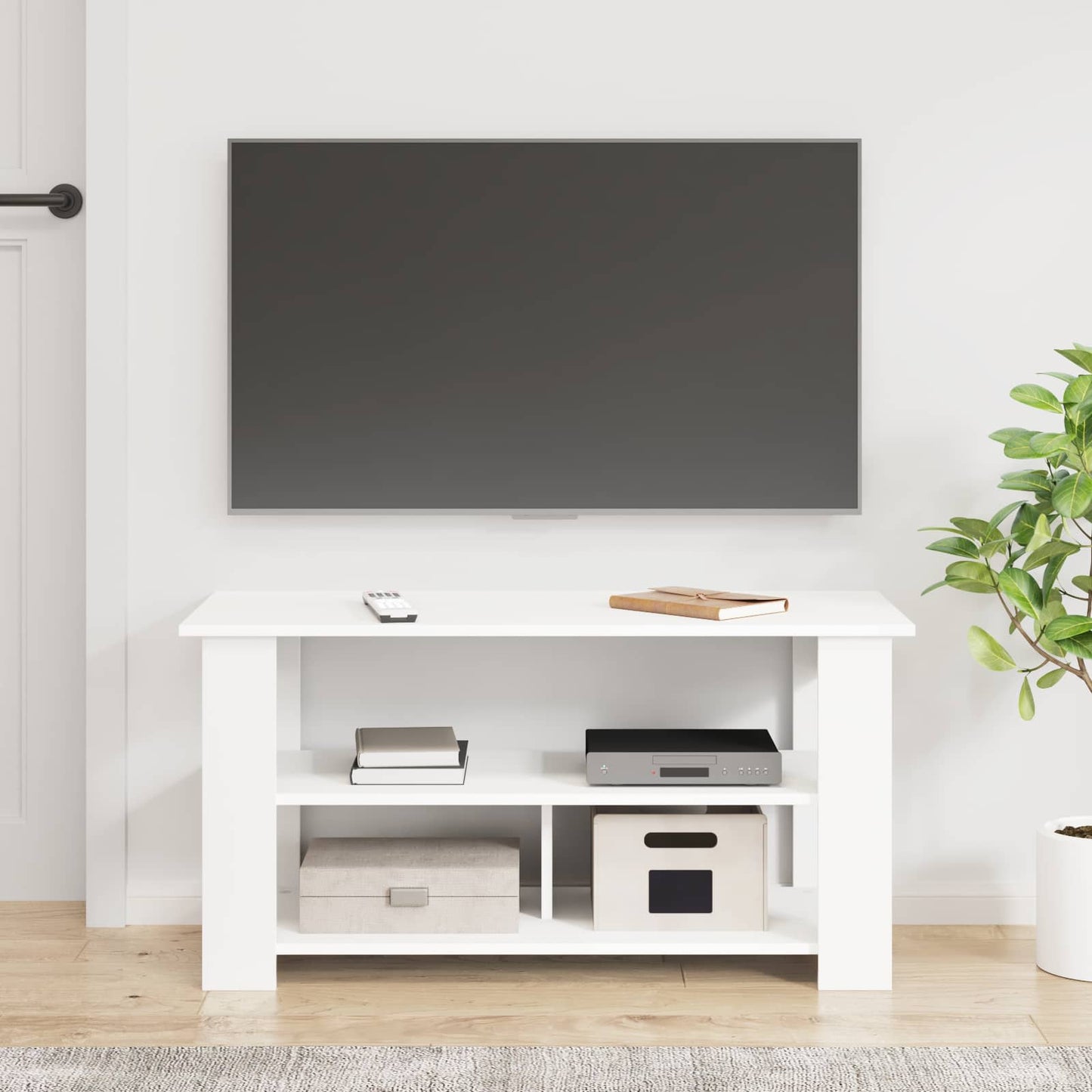 TV-standaard Wit 100 x 40 x 50 cm is nu te koop bij PeponiXL, paradijselijk wonen!